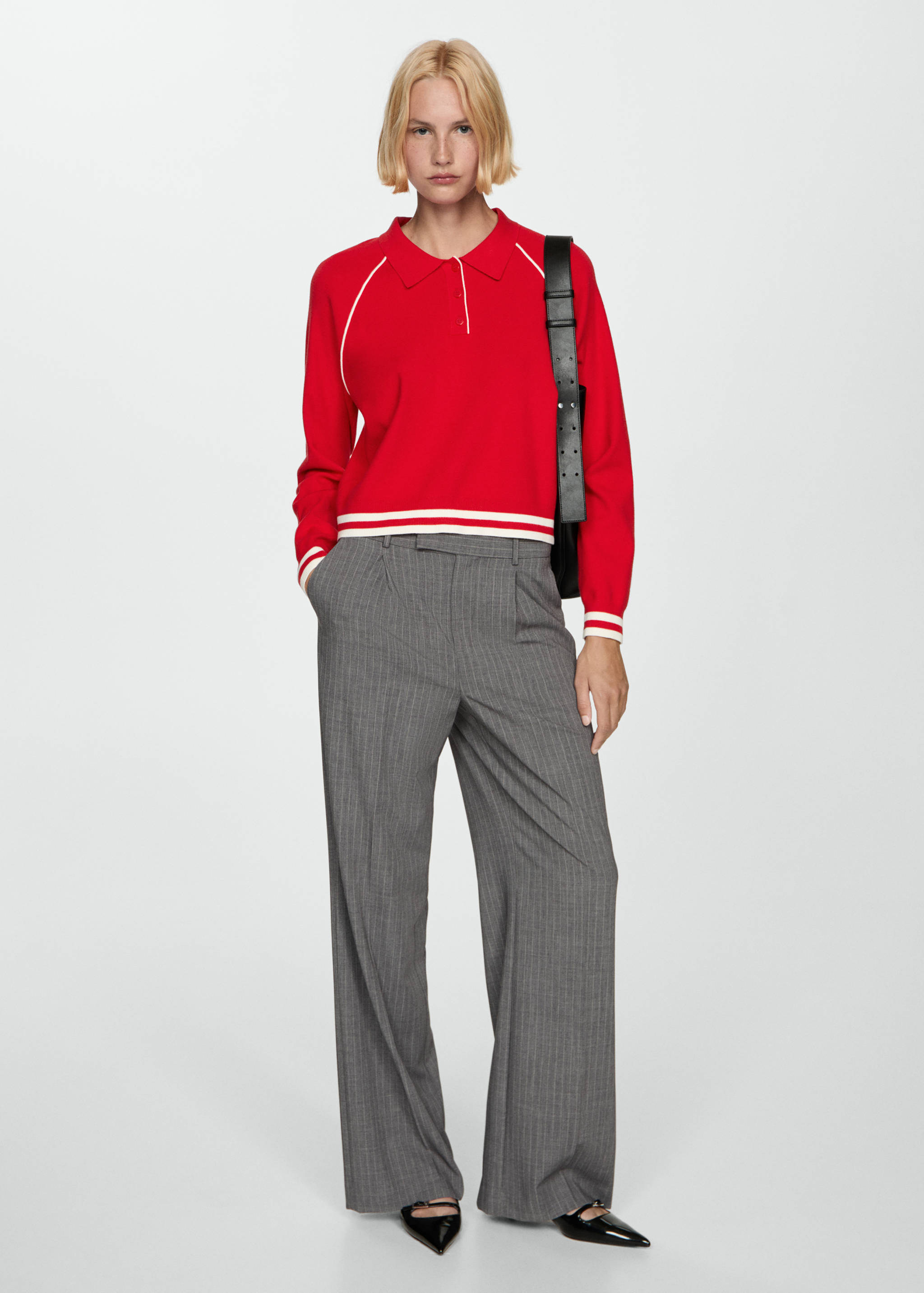 Contrast-edge sweater - General plane