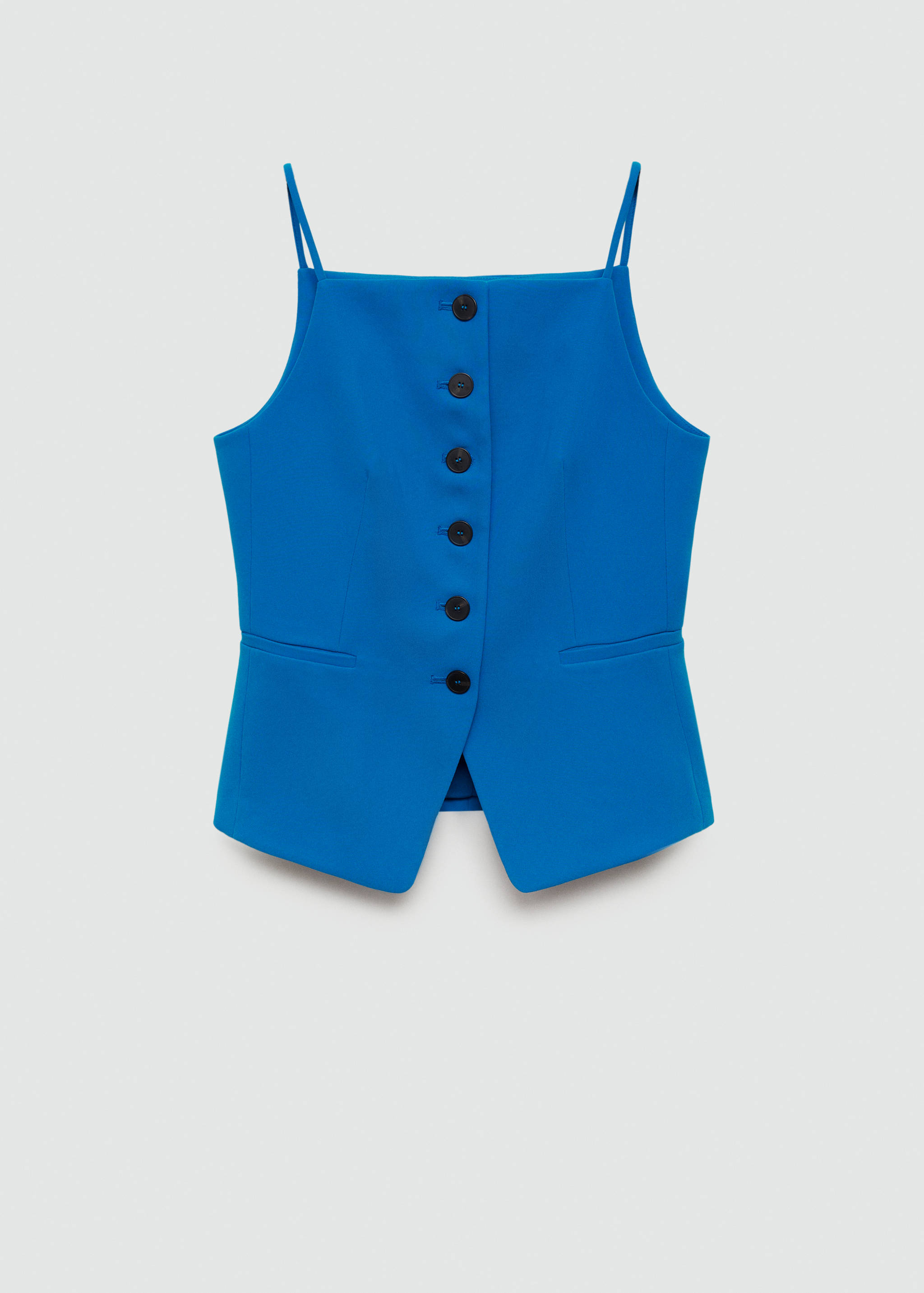 Halter-neck gilet with buttons - Article without model