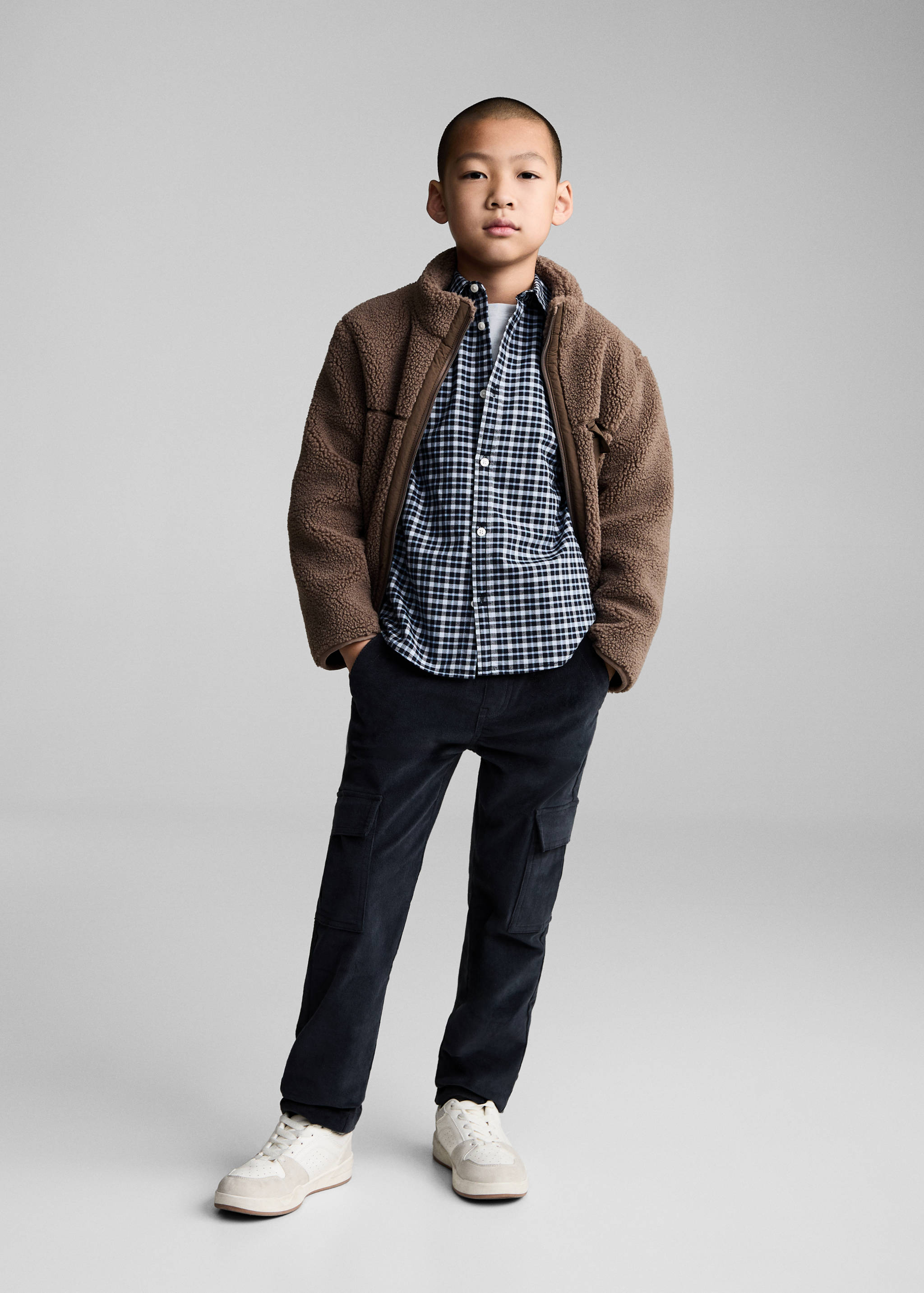 Micro check shirt - General plane