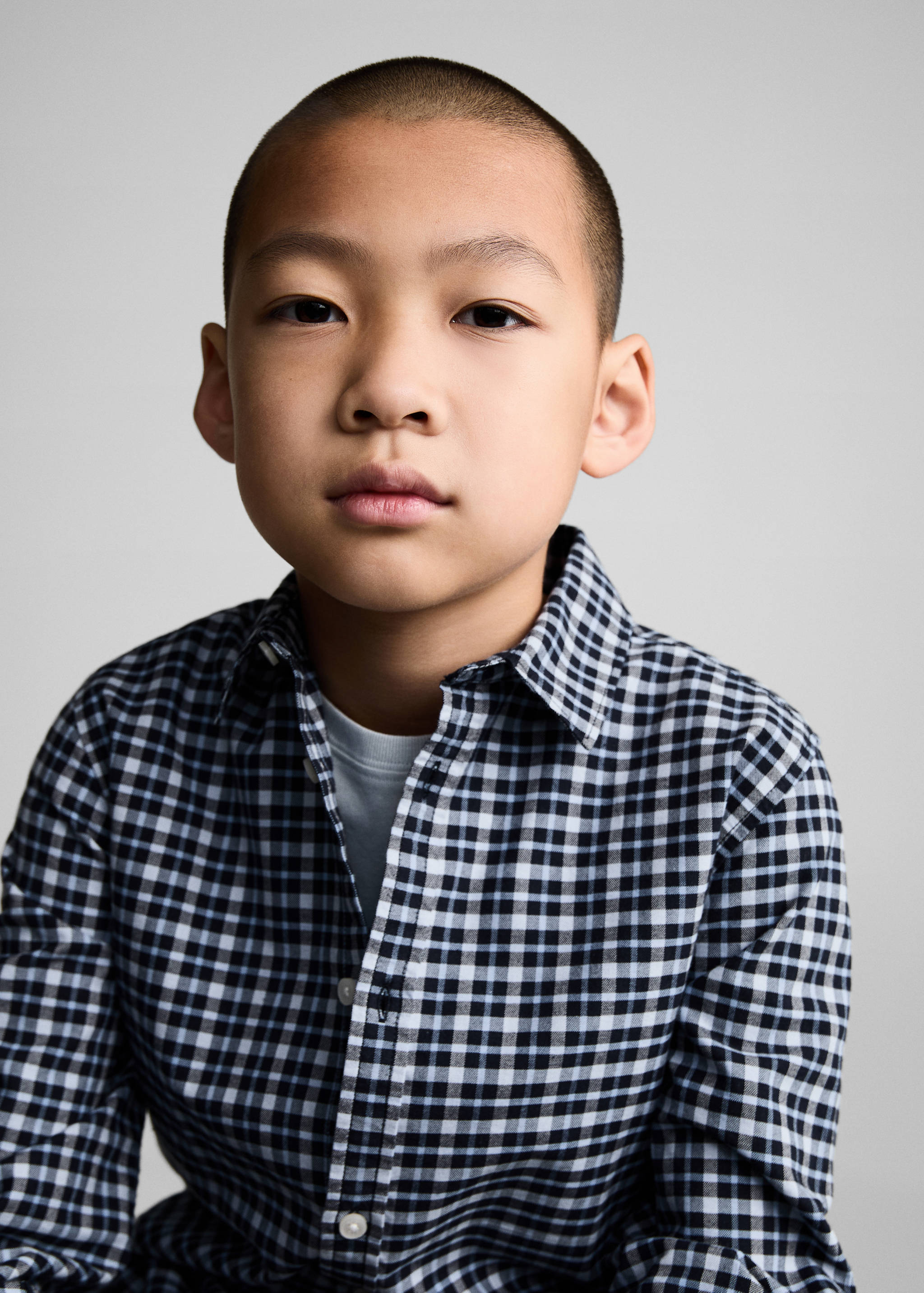 Micro check shirt - Details of the article 1