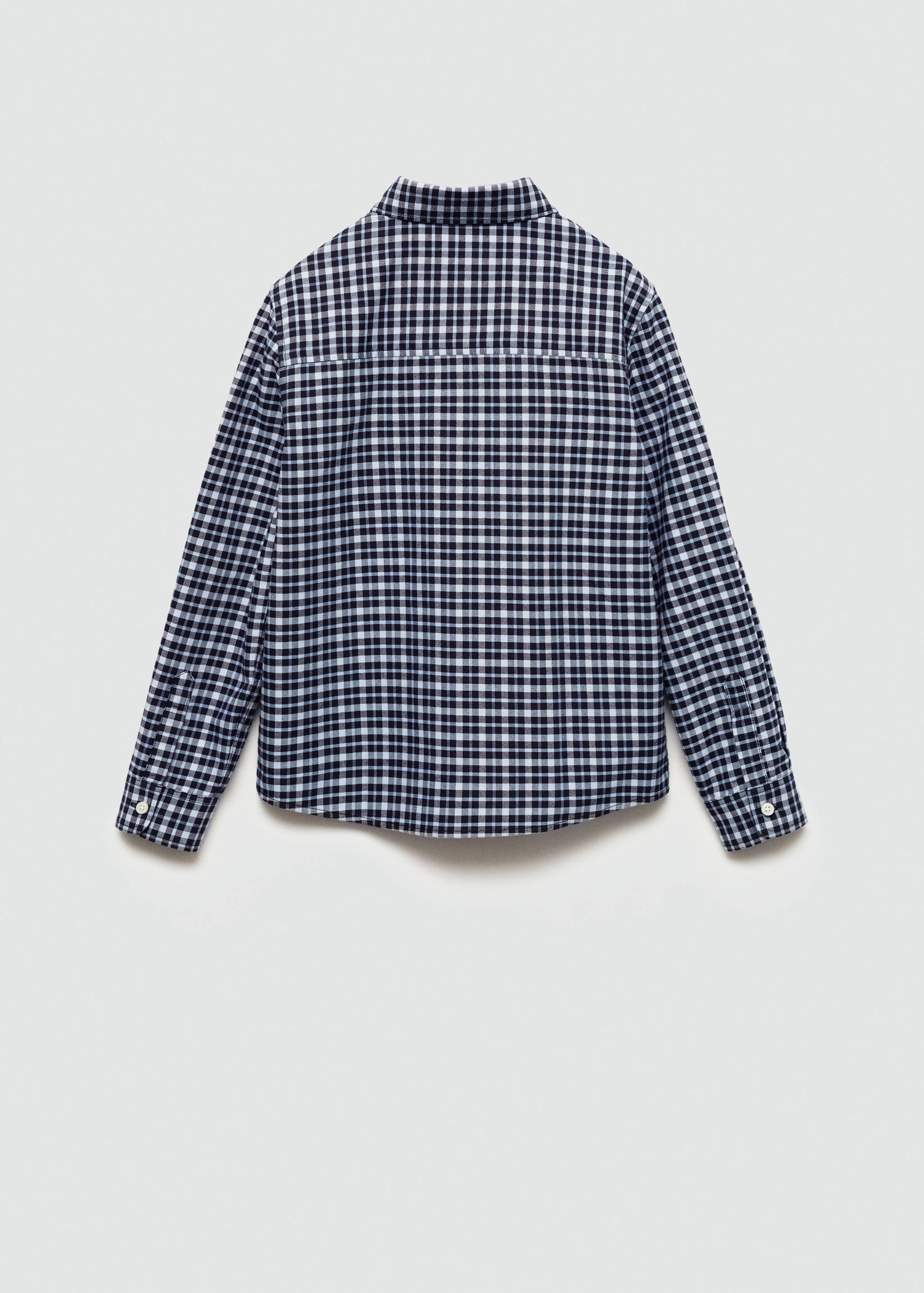 Micro check shirt - Reverse of the article