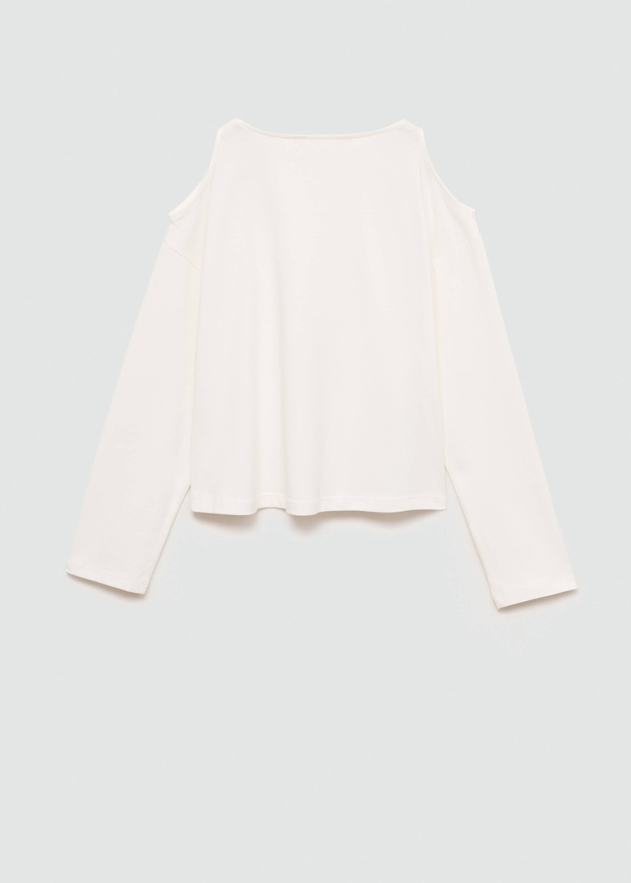 Long-sleeve t-shirt with cut-out - Reverse of the article