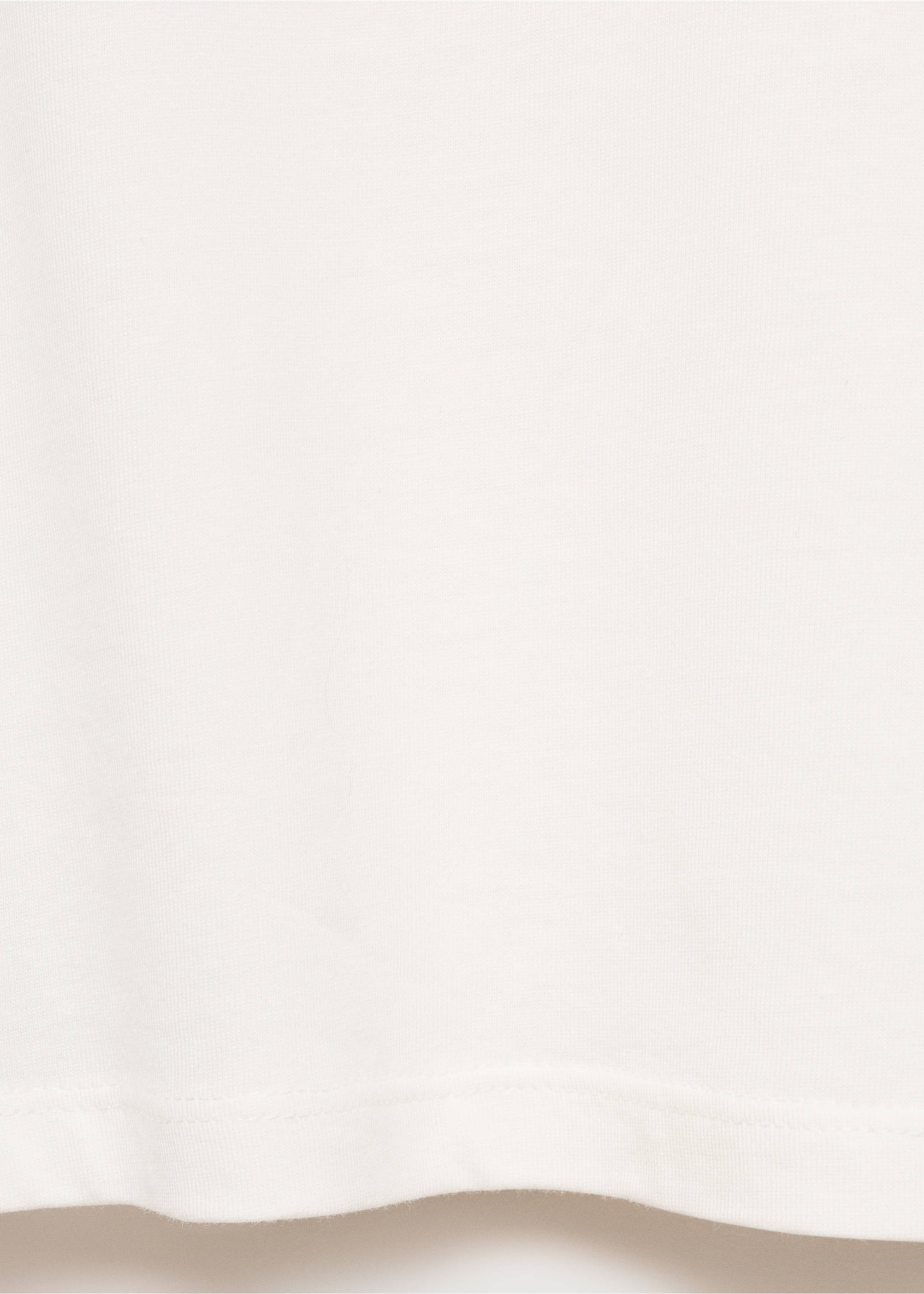 Long-sleeve t-shirt with cut-out - Details of the article 0, Off White. Ref: 77024775-00.