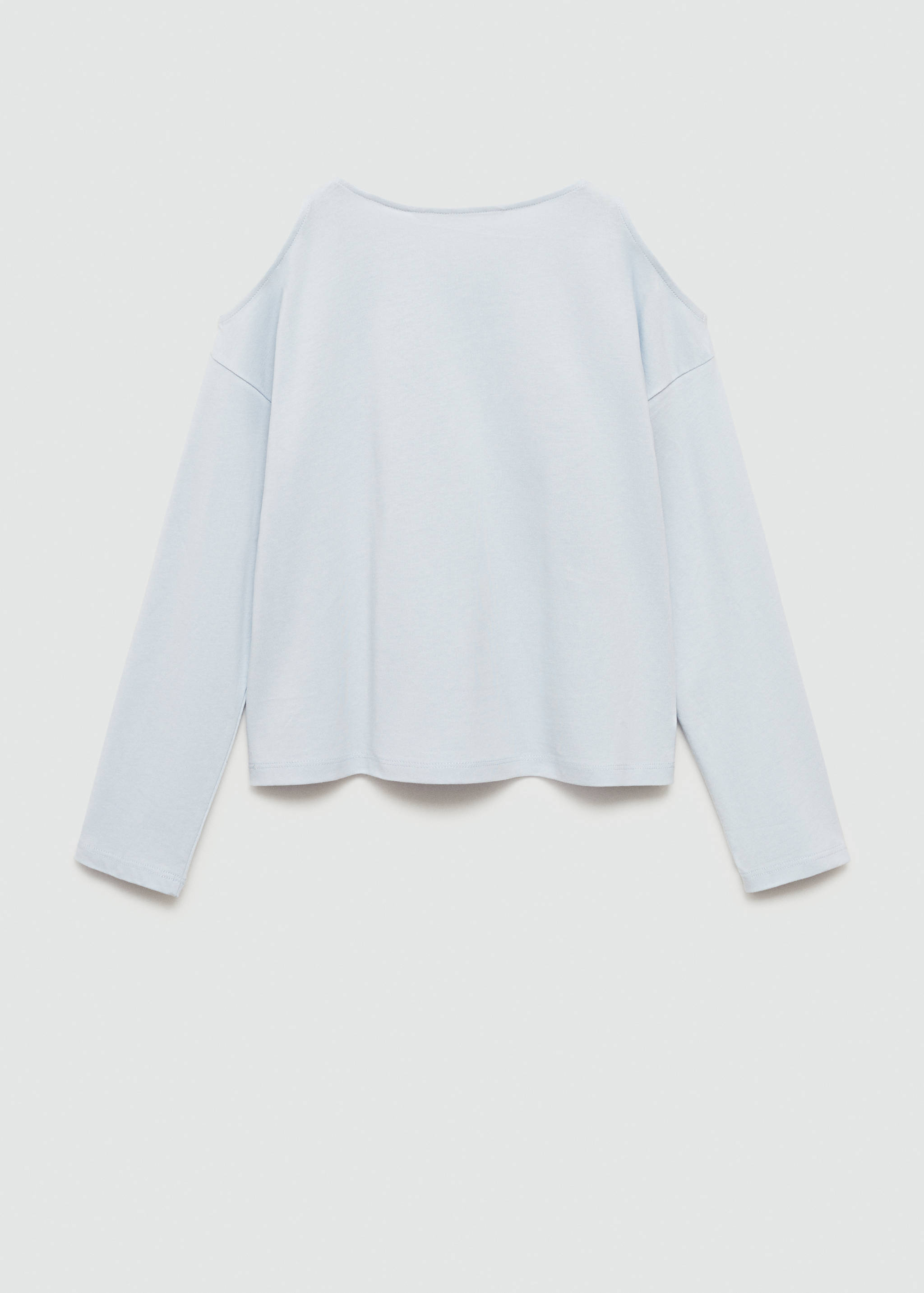 Long-sleeve t-shirt with cut-out - Reverse of the article