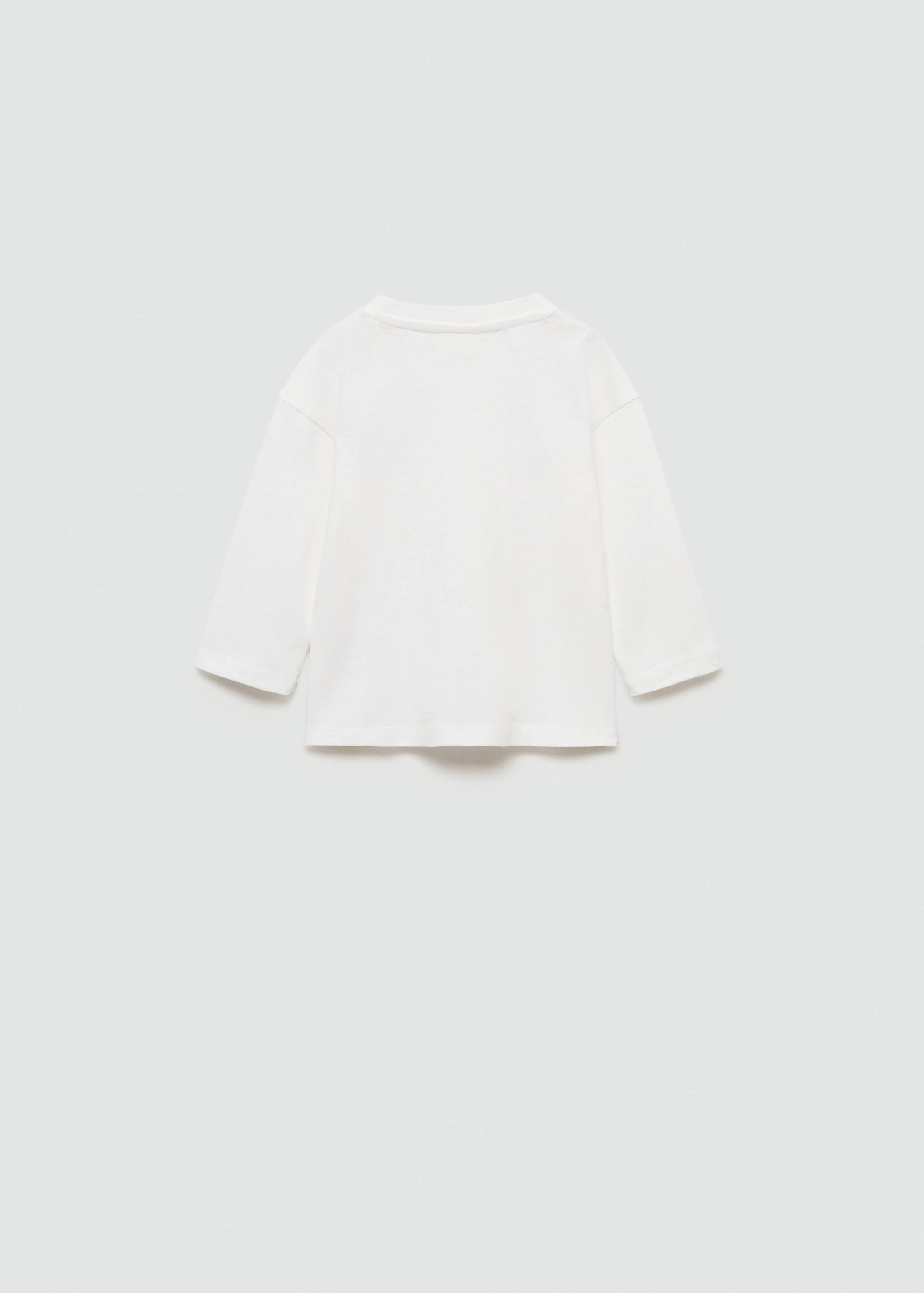 Μπλούζα βαμβακερή κεντητή λεπτομέρεια - Πίσω όψη προϊόντος