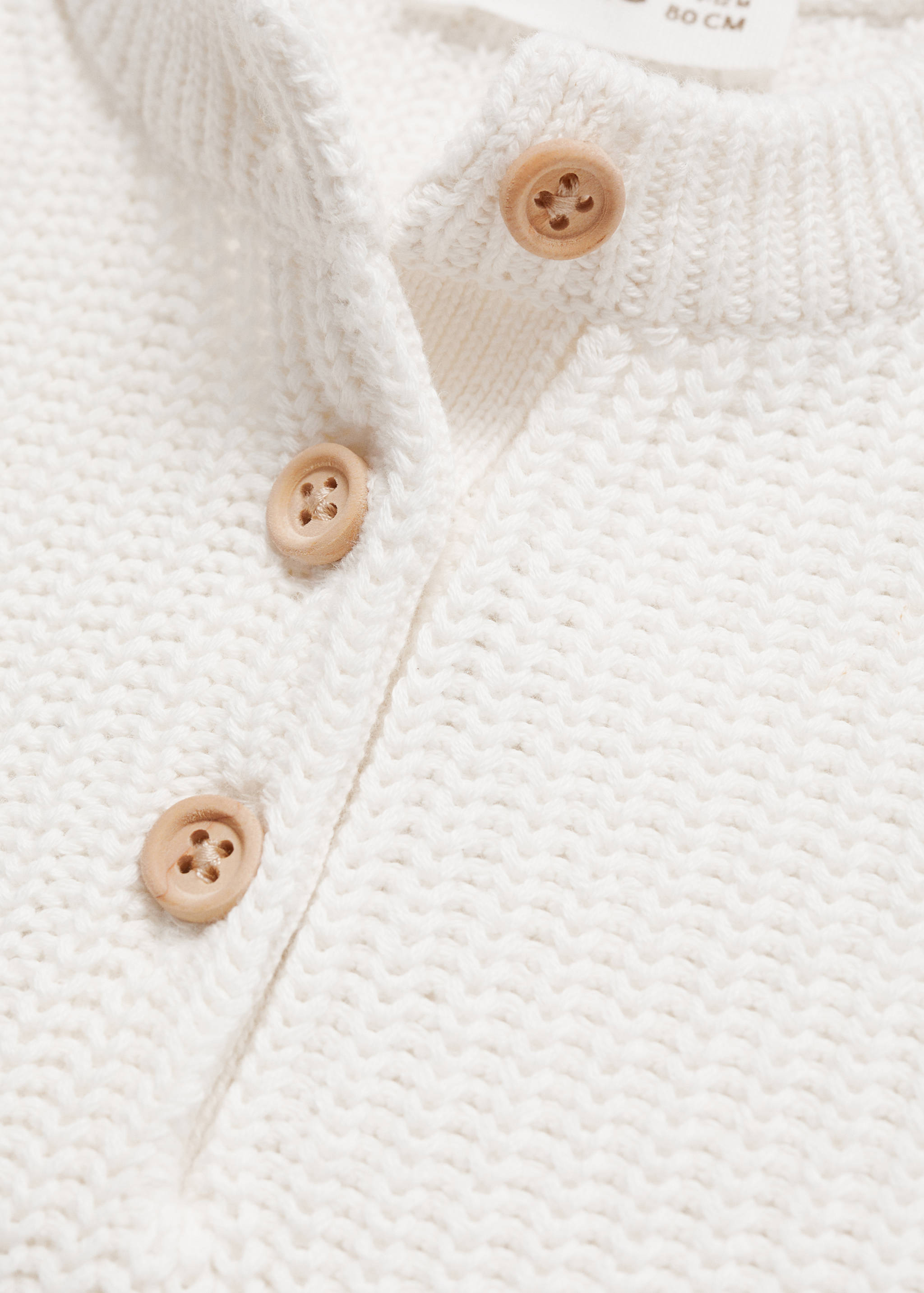 Buttoned collar knit sweater - Details of the article 8