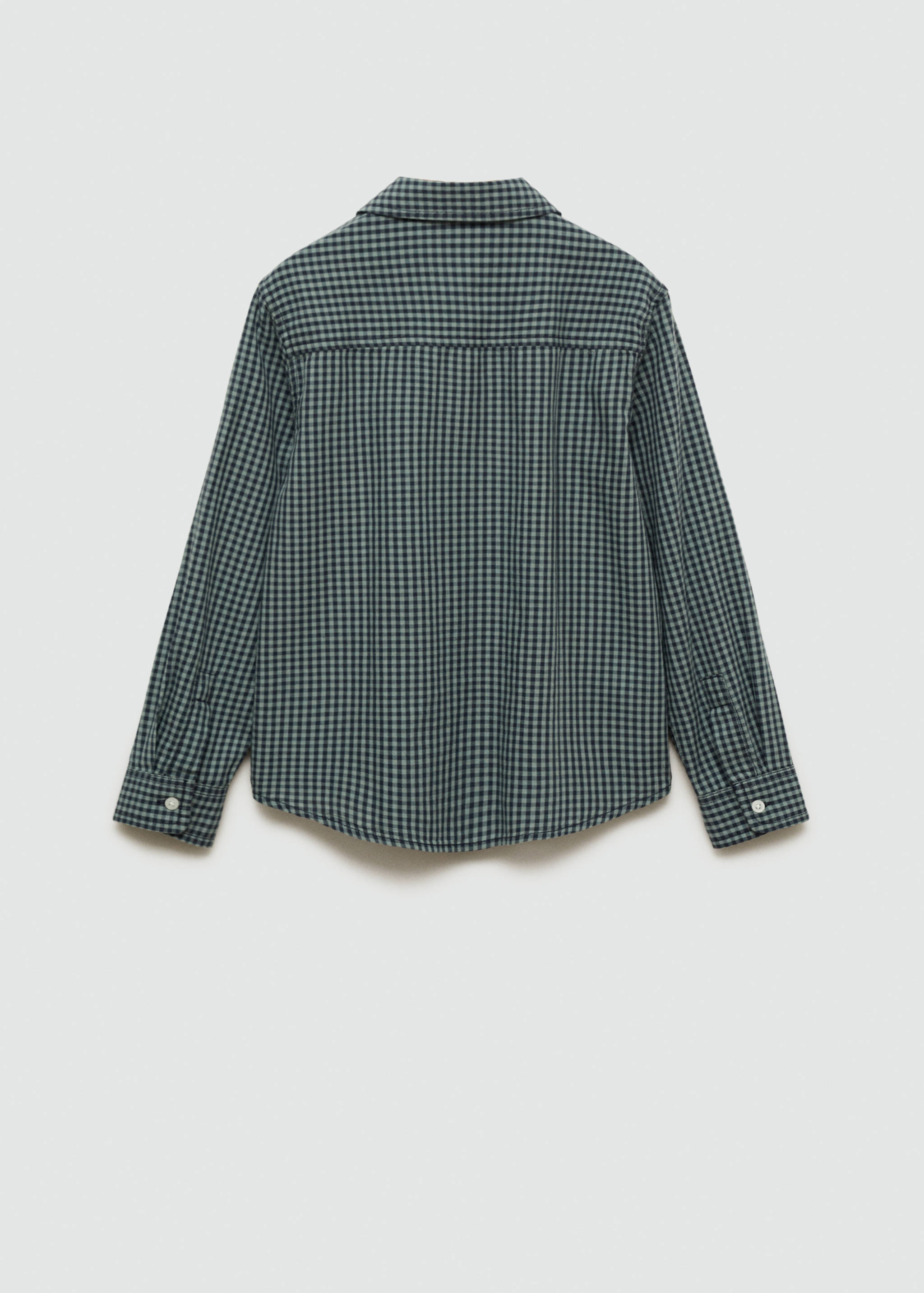 Micro check shirt - Reverse of the article