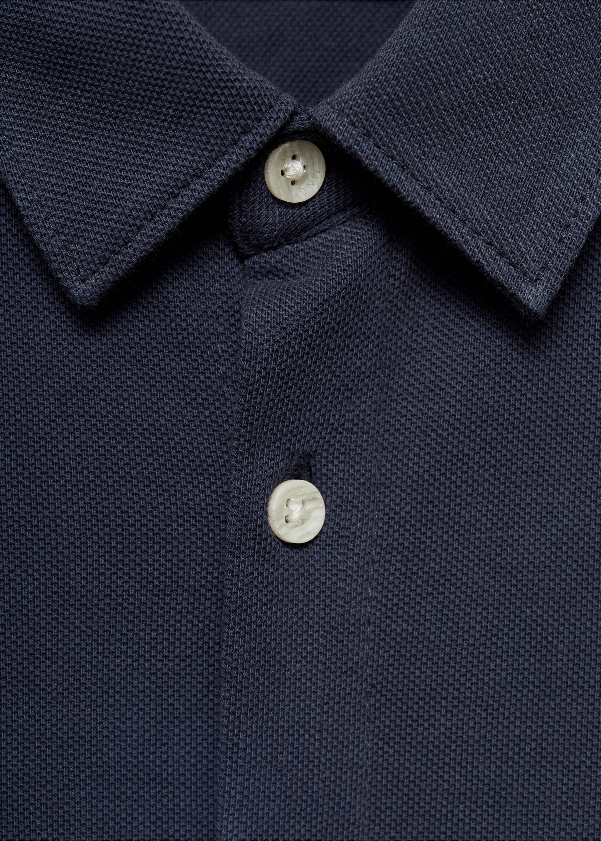 Camisa algodón - Detalle del artículo 8, Azul. Ref: 77024783-00.