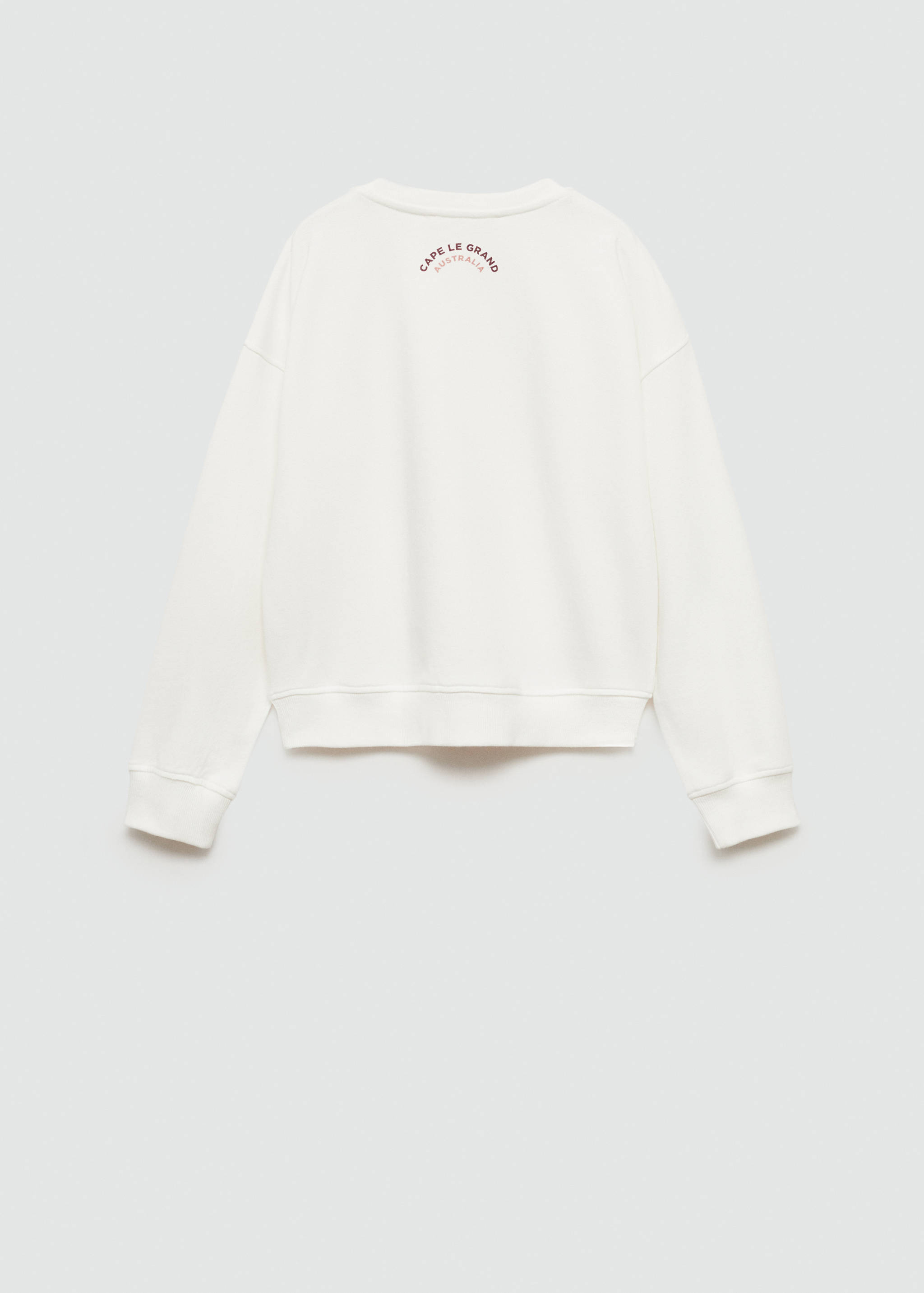 Surf printed sweatshirt - Reverse of the article