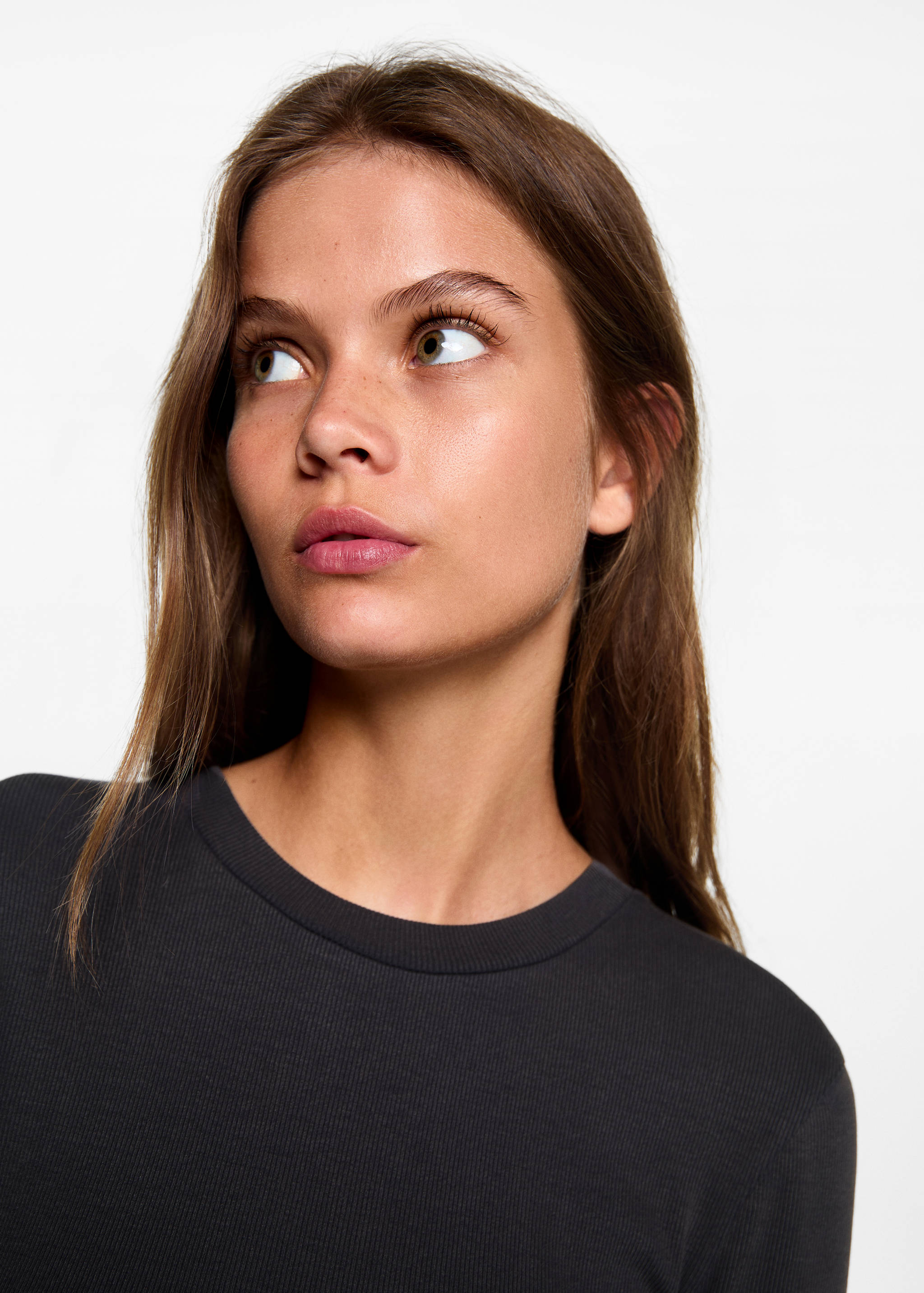 Vestido canalé abertura - Detalle del artículo 1