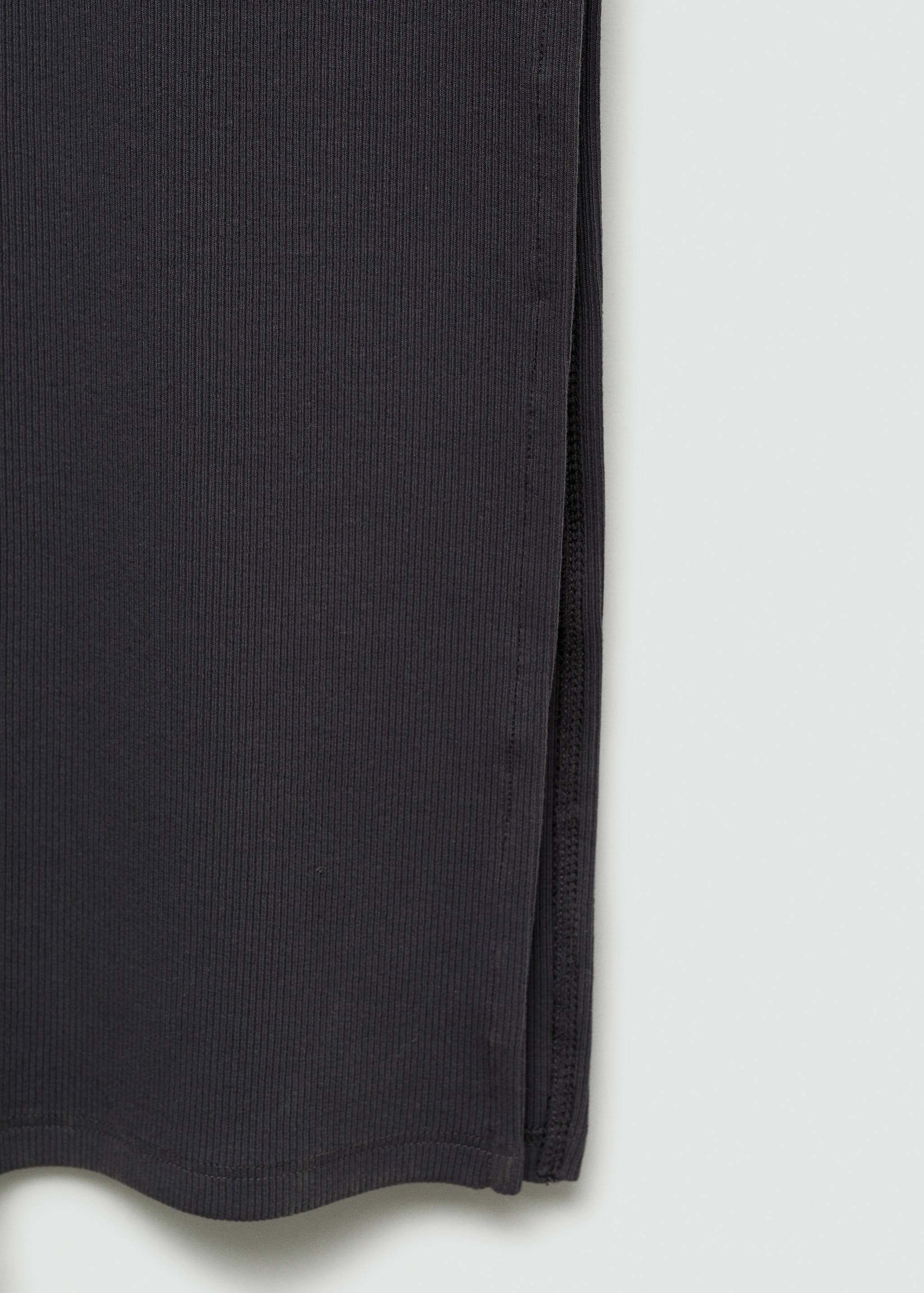 Vestido canalé abertura - Detalle del artículo 0