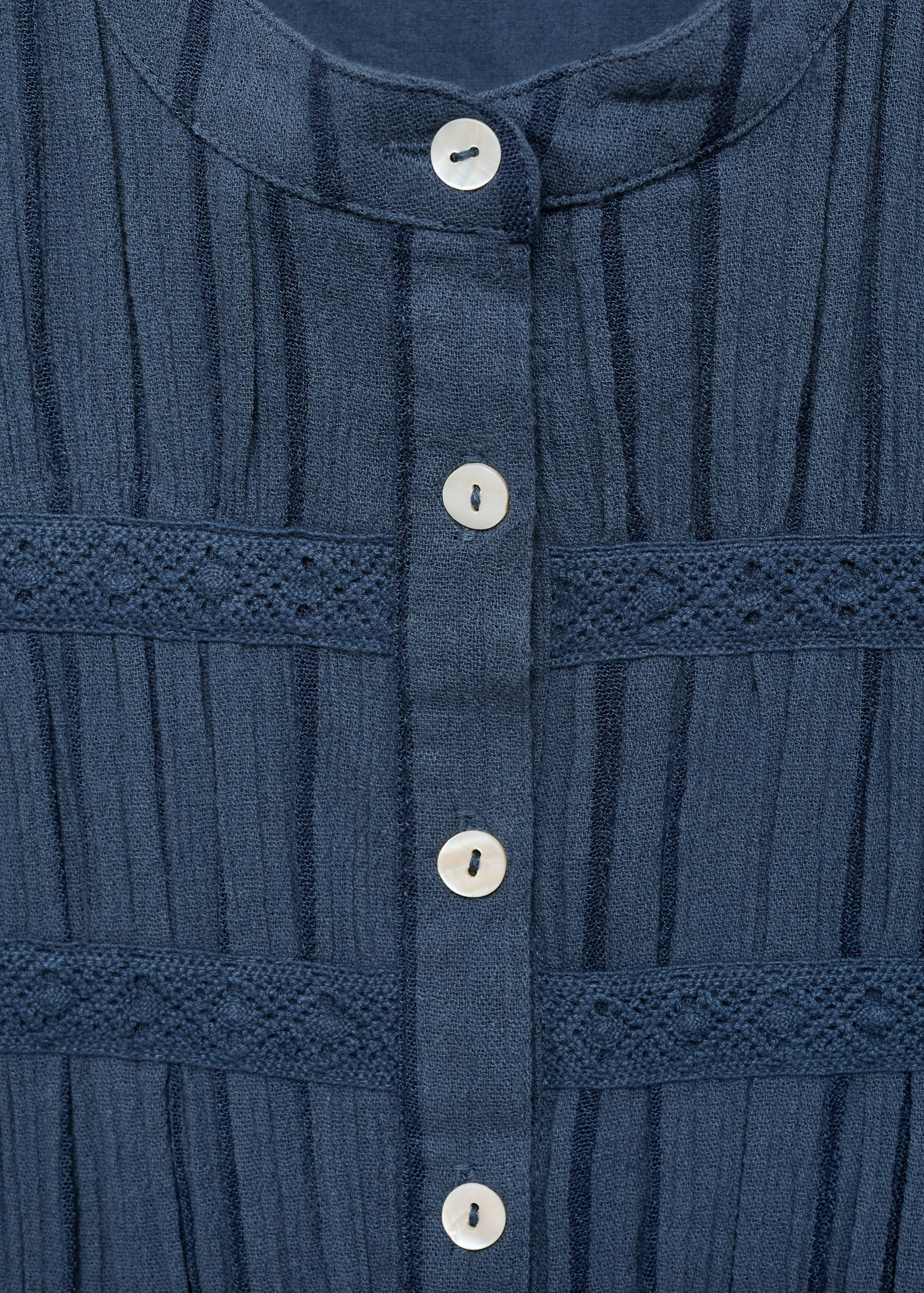 Puffed sleeves cotton dress - Details of the article 8