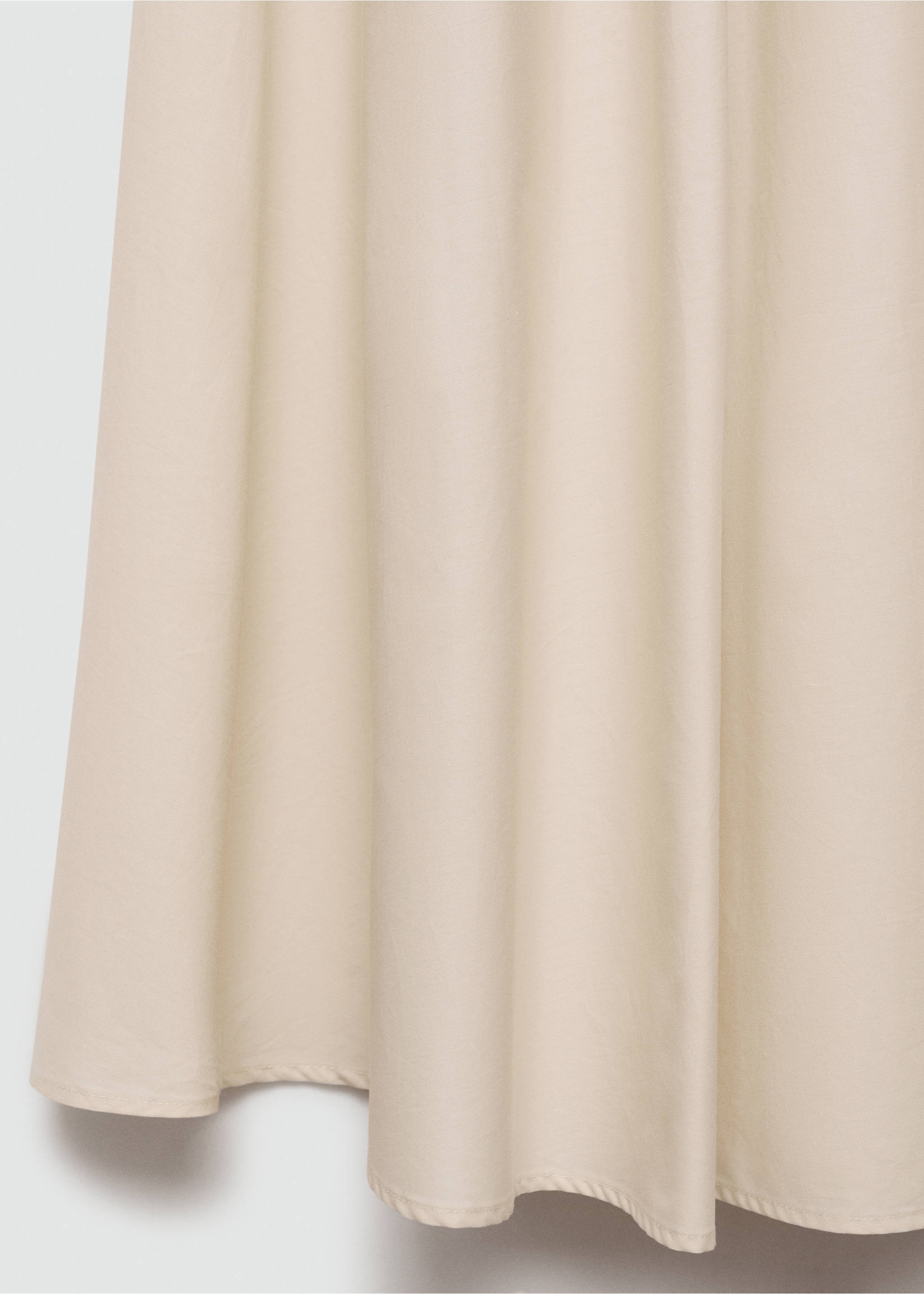 Pleated midi-skirt - Details of the article 0, Beige. Ref: 77024791-00.