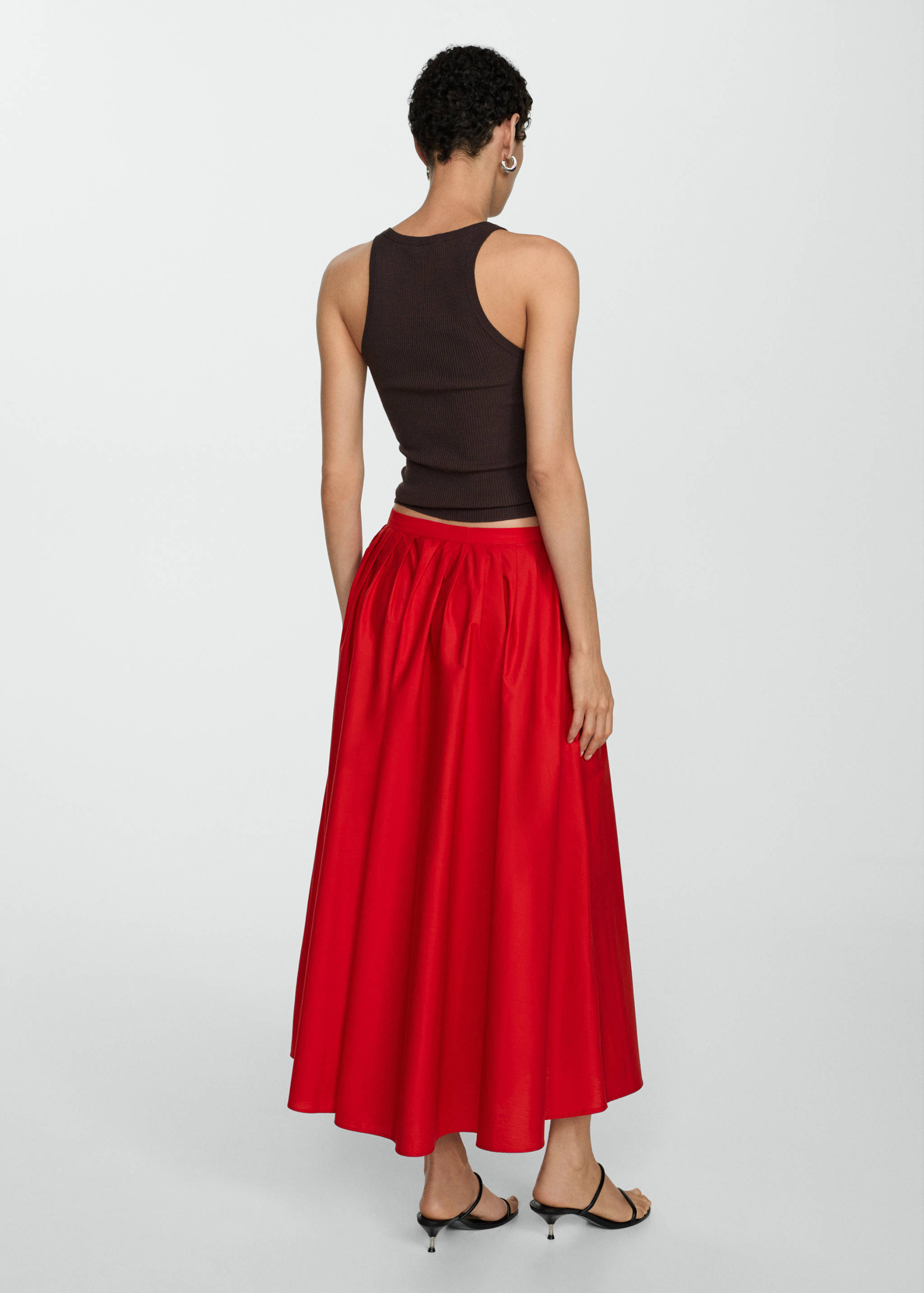 Pleated midi-skirt - Reverse of the article