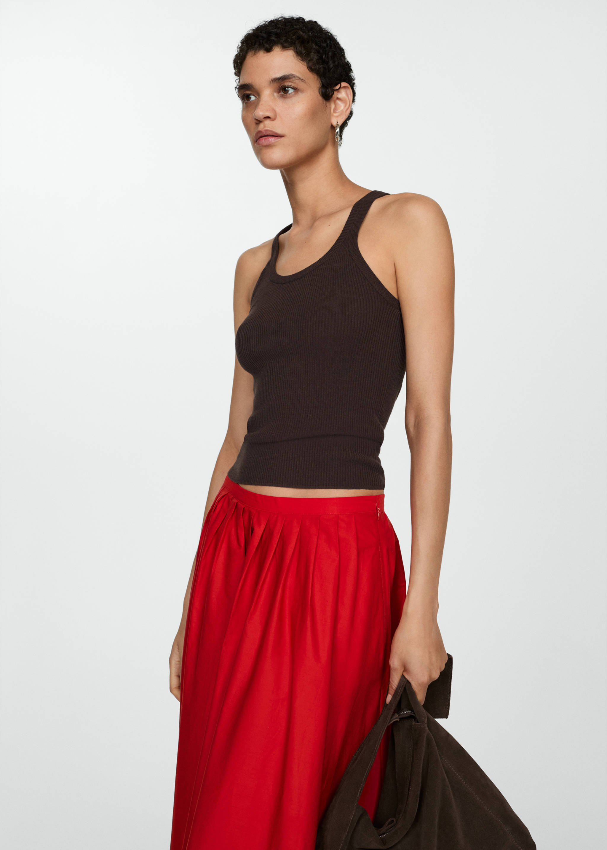 Pleated midi-skirt - Details of the article 1