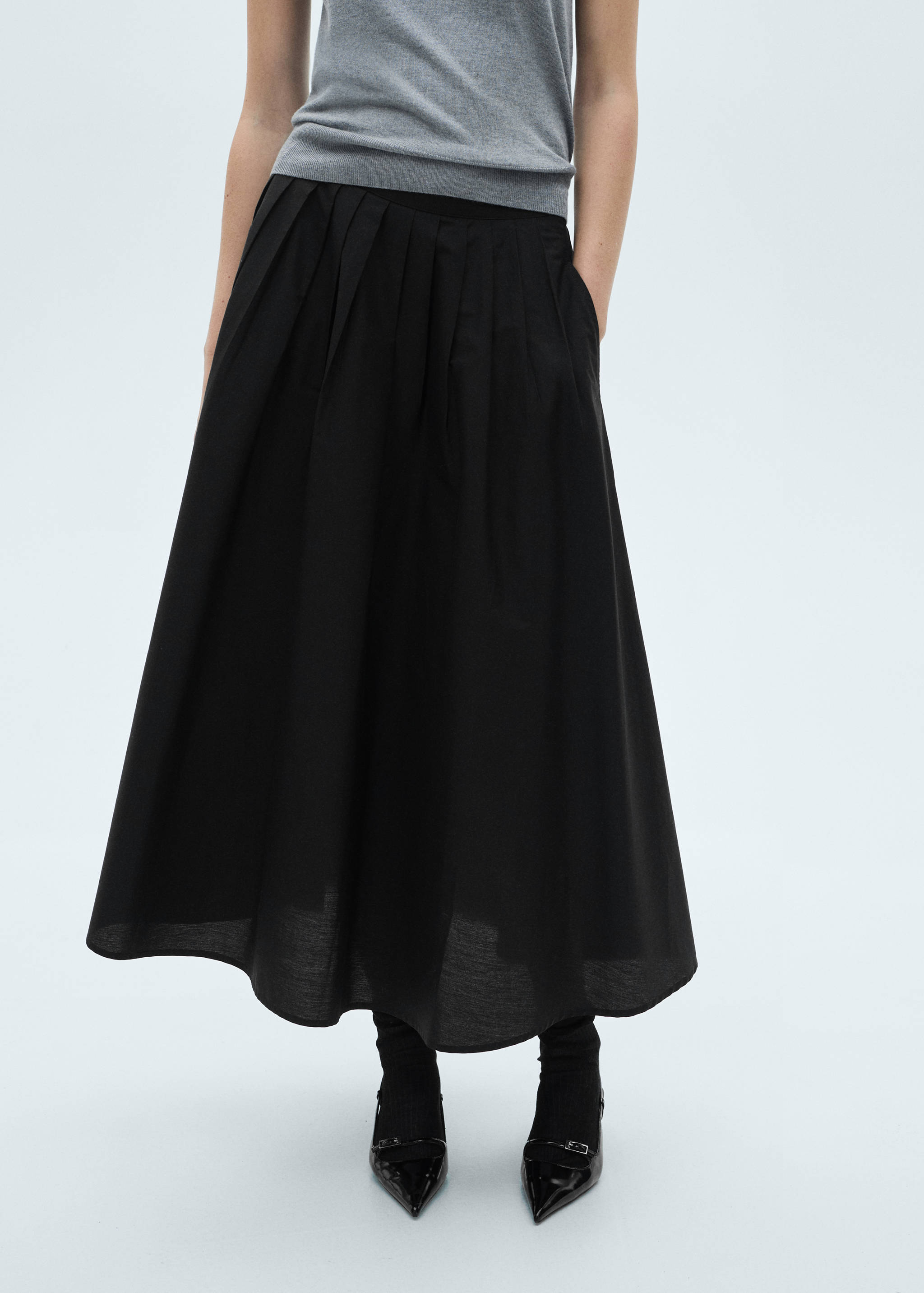 Pleated midi-skirt - Details of the article 6