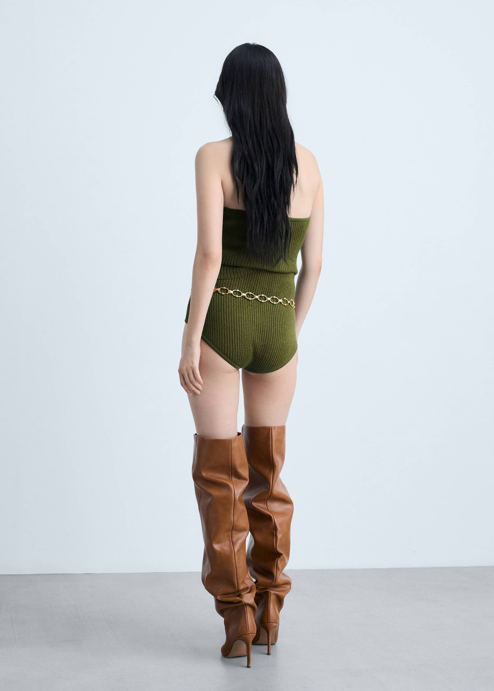 Culotte maille côtelée - Verso de l’article