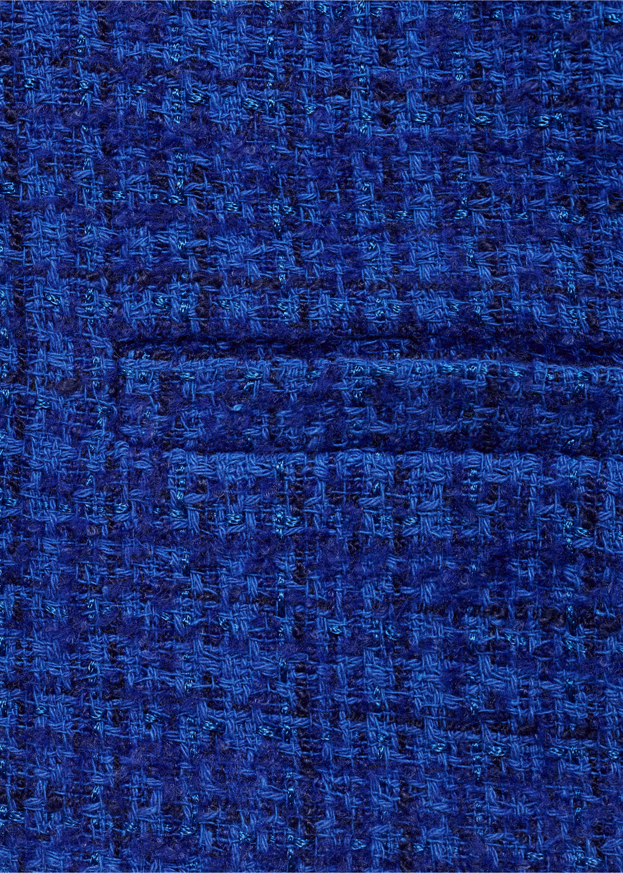 Tweed jacket with buttons - Details of the article 0, Ink Blue. Ref: 77024796-00.