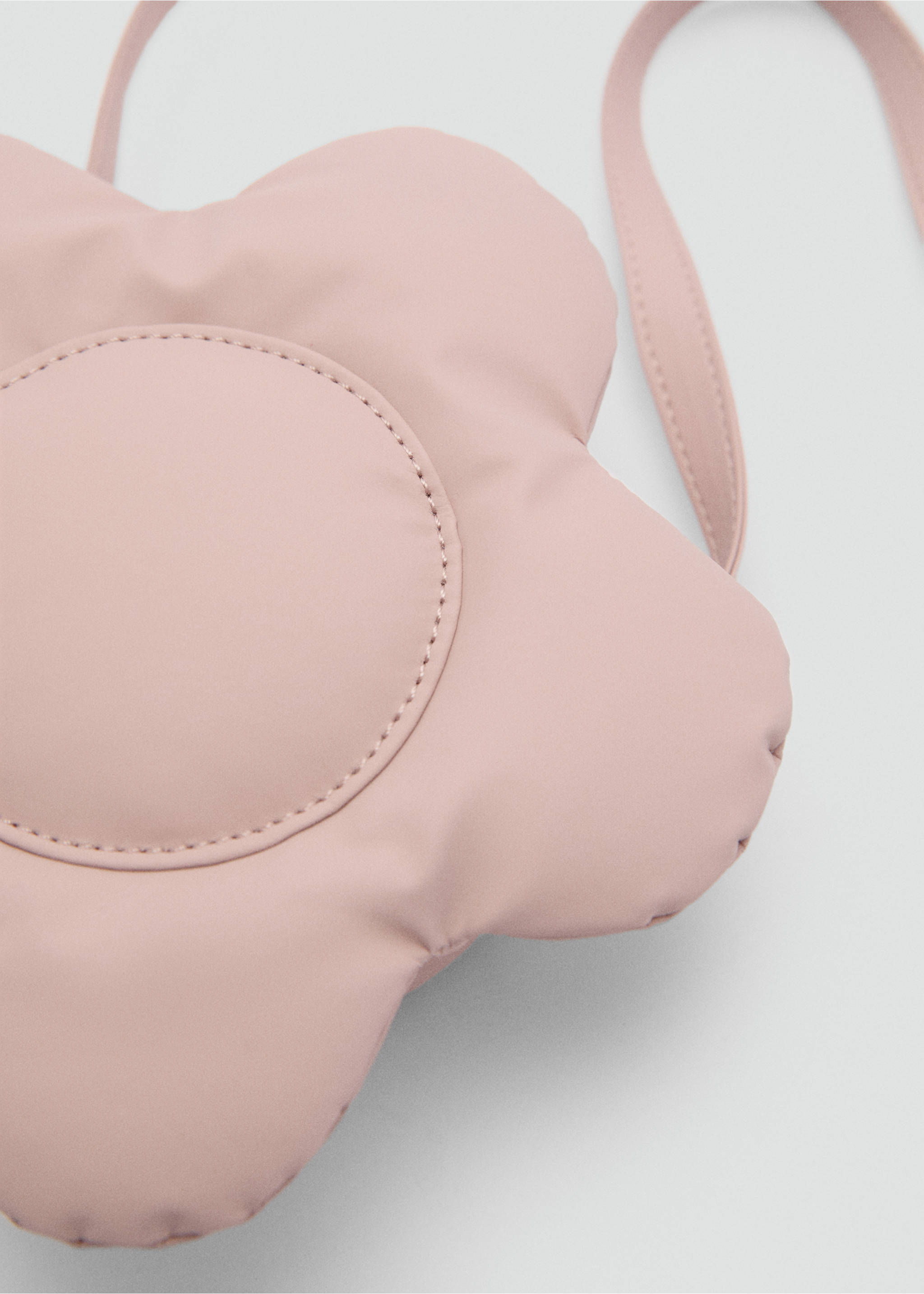 Quilted flower bag - Details of the article 2, Pale Pink. Ref: 77024798-00.