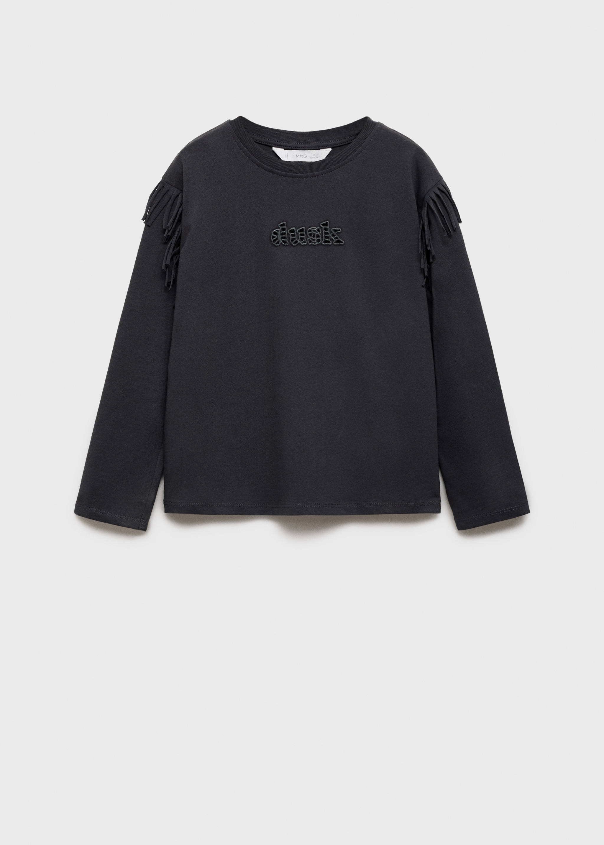 Fringe embroidery T-shirt - Article without model