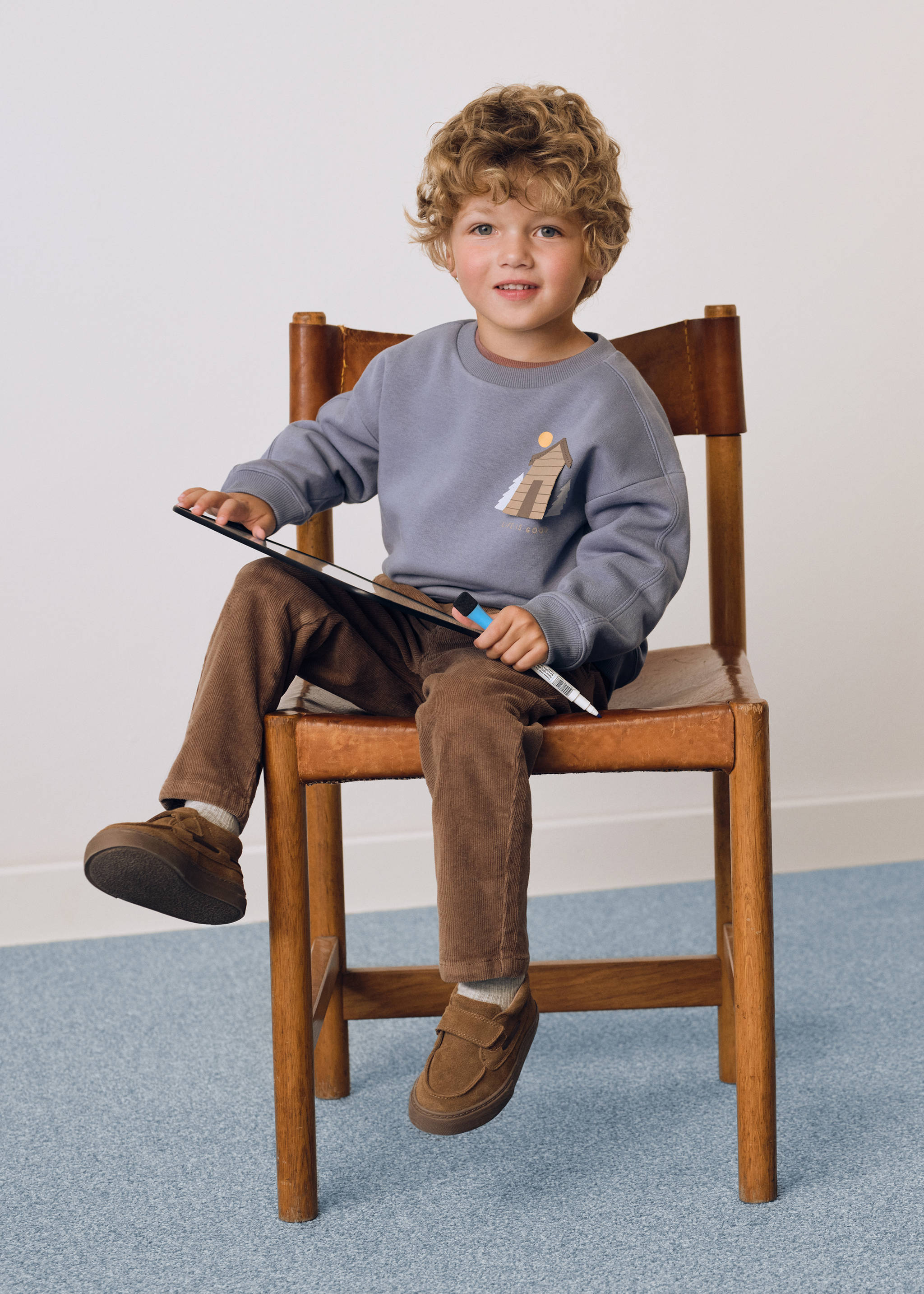 Leather nautical shoes - General plane