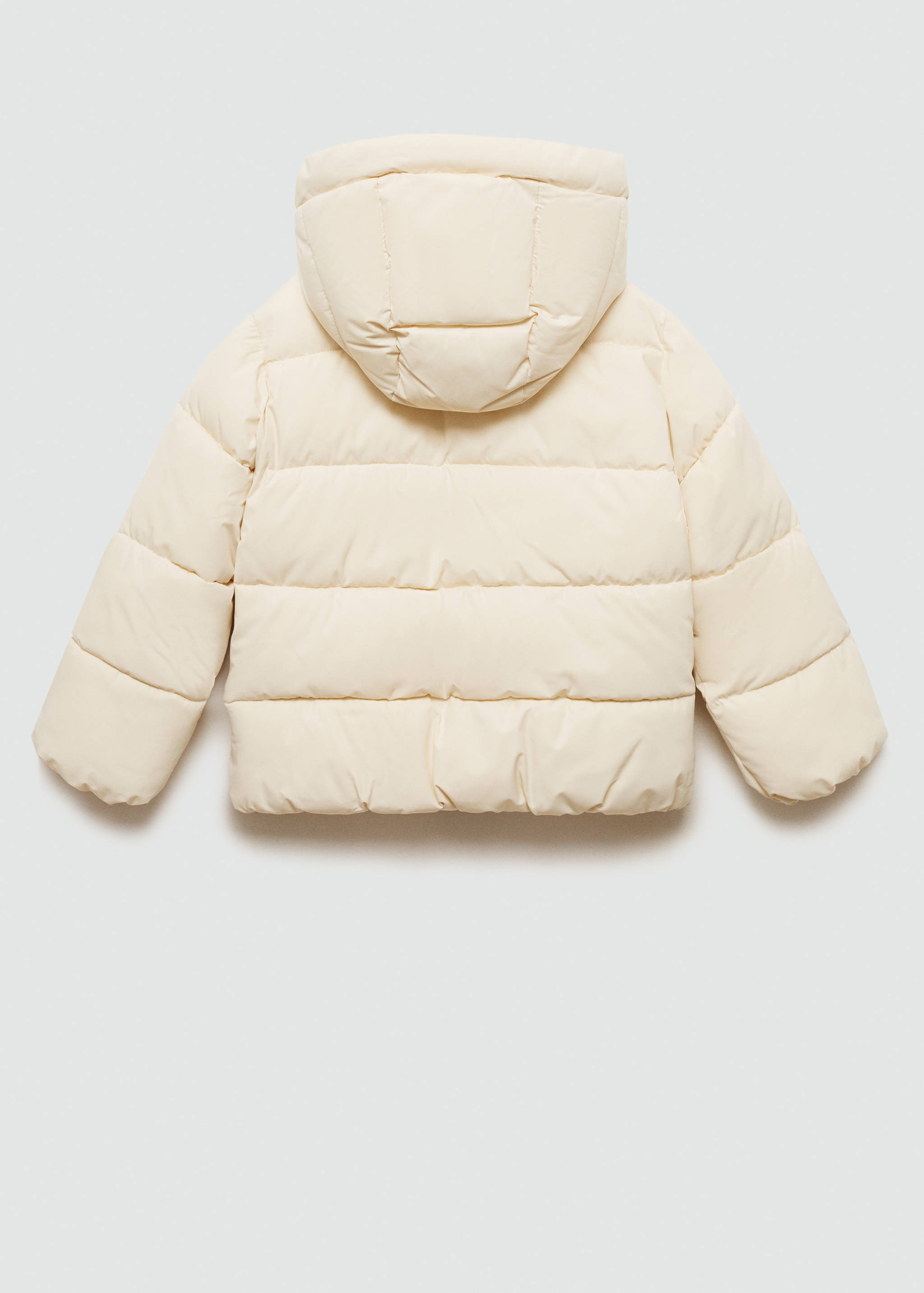 Padded anorak with shearling lining - Reverse of the article