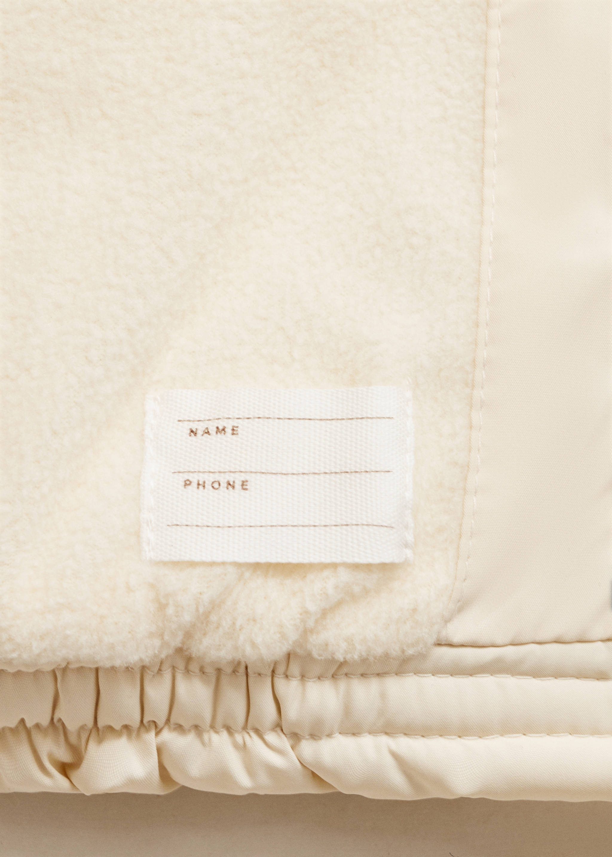 Padded anorak with shearling lining - Details of the article 0