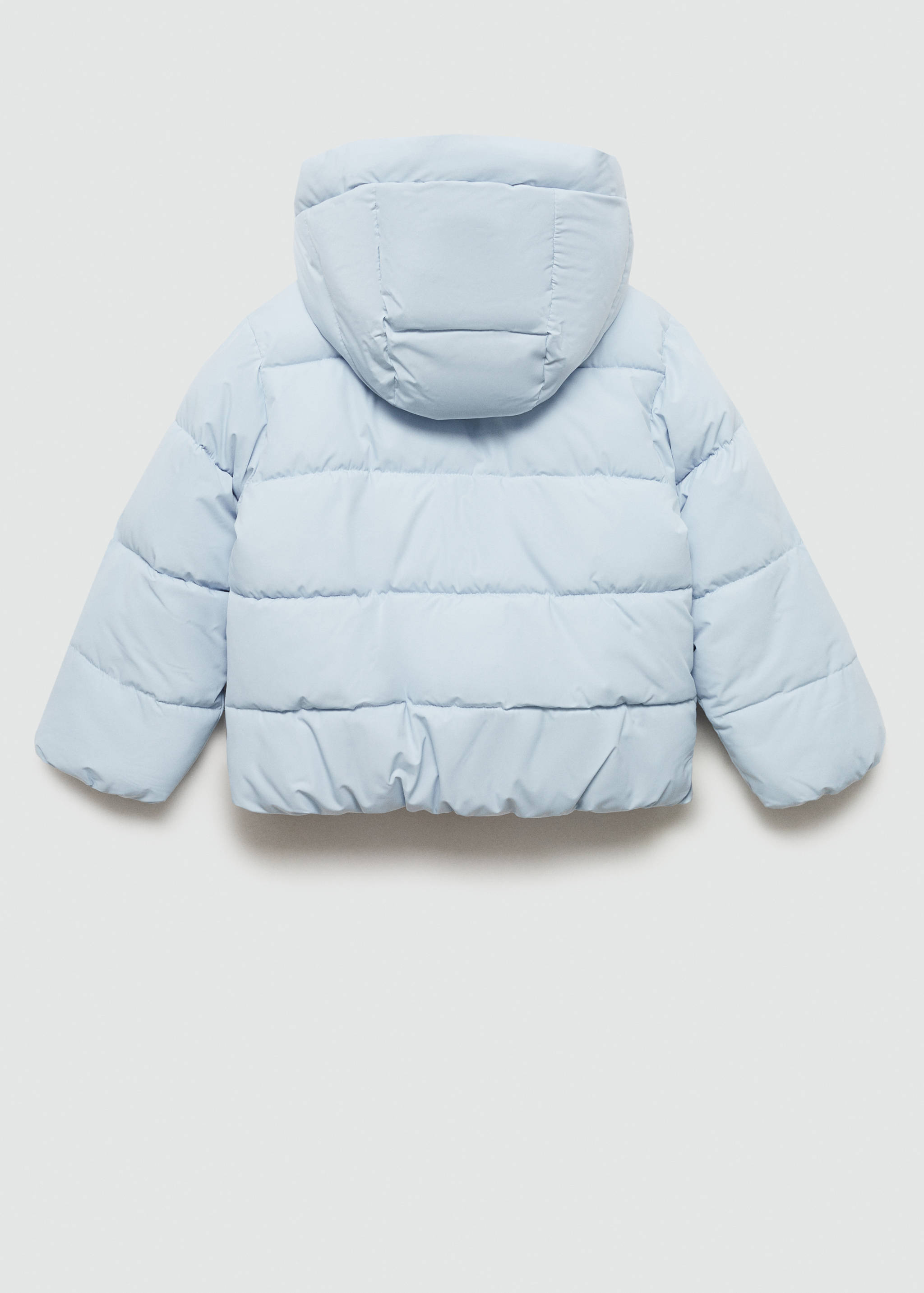 Padded anorak with shearling lining - Reverse of the article
