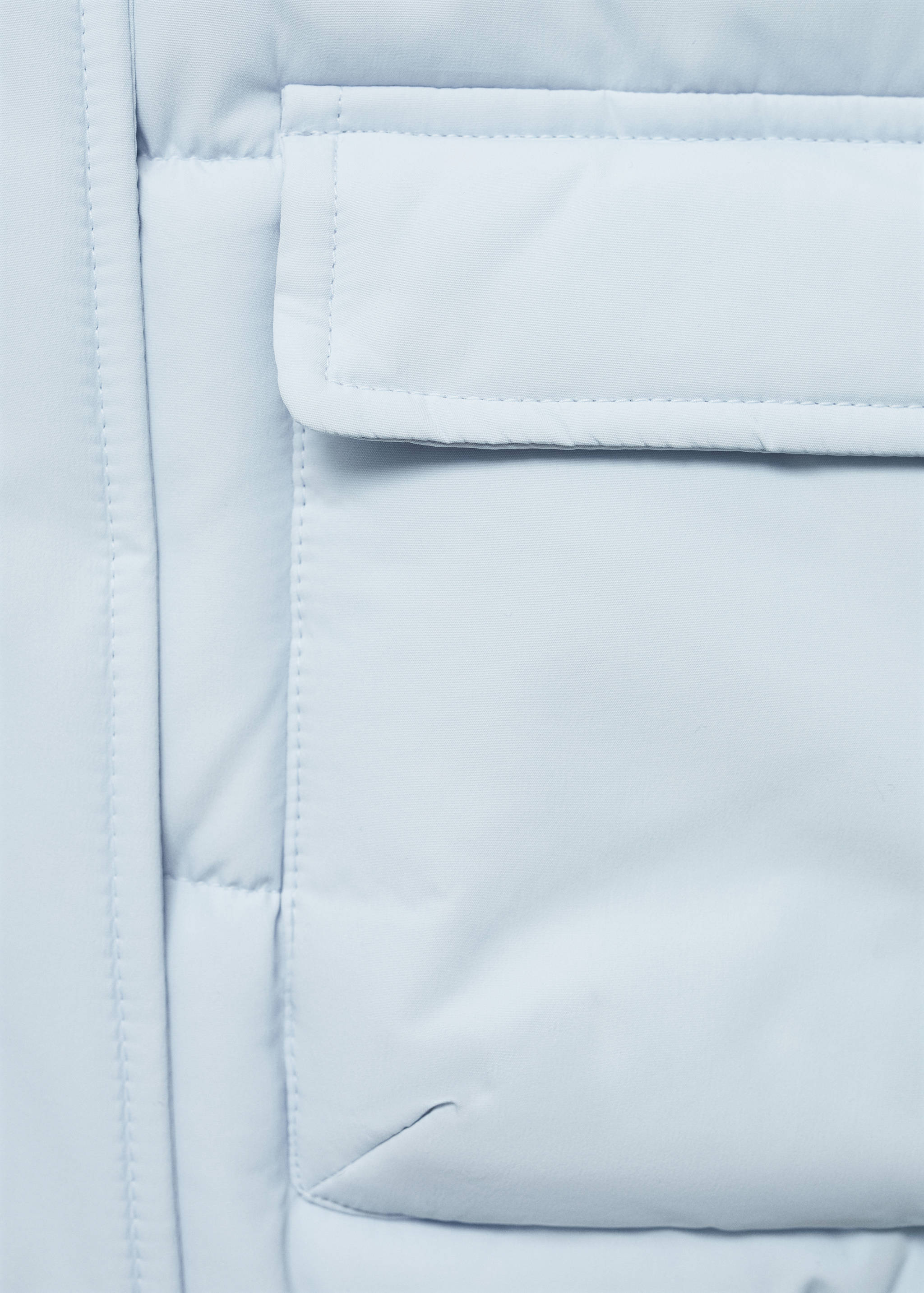 Padded anorak with shearling lining - Details of the article 8