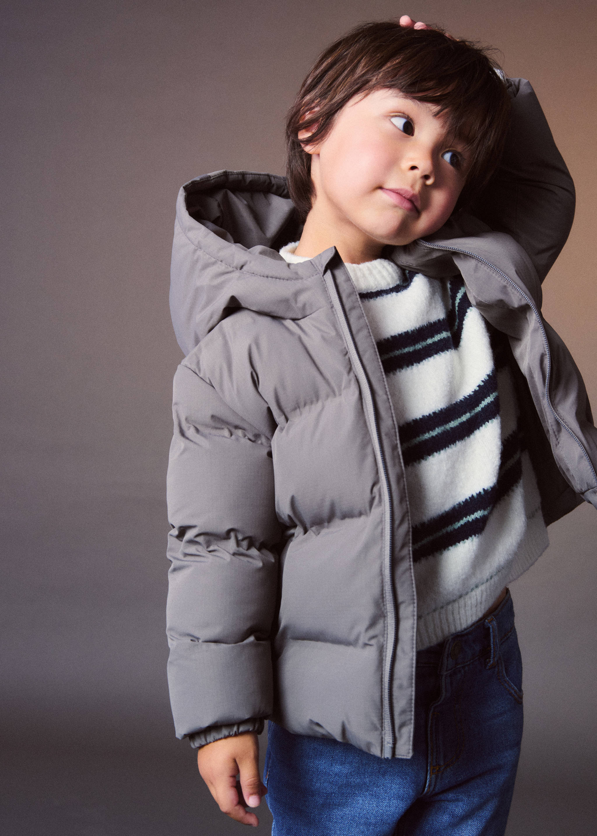 Hood puffer coat - Details of the article 5