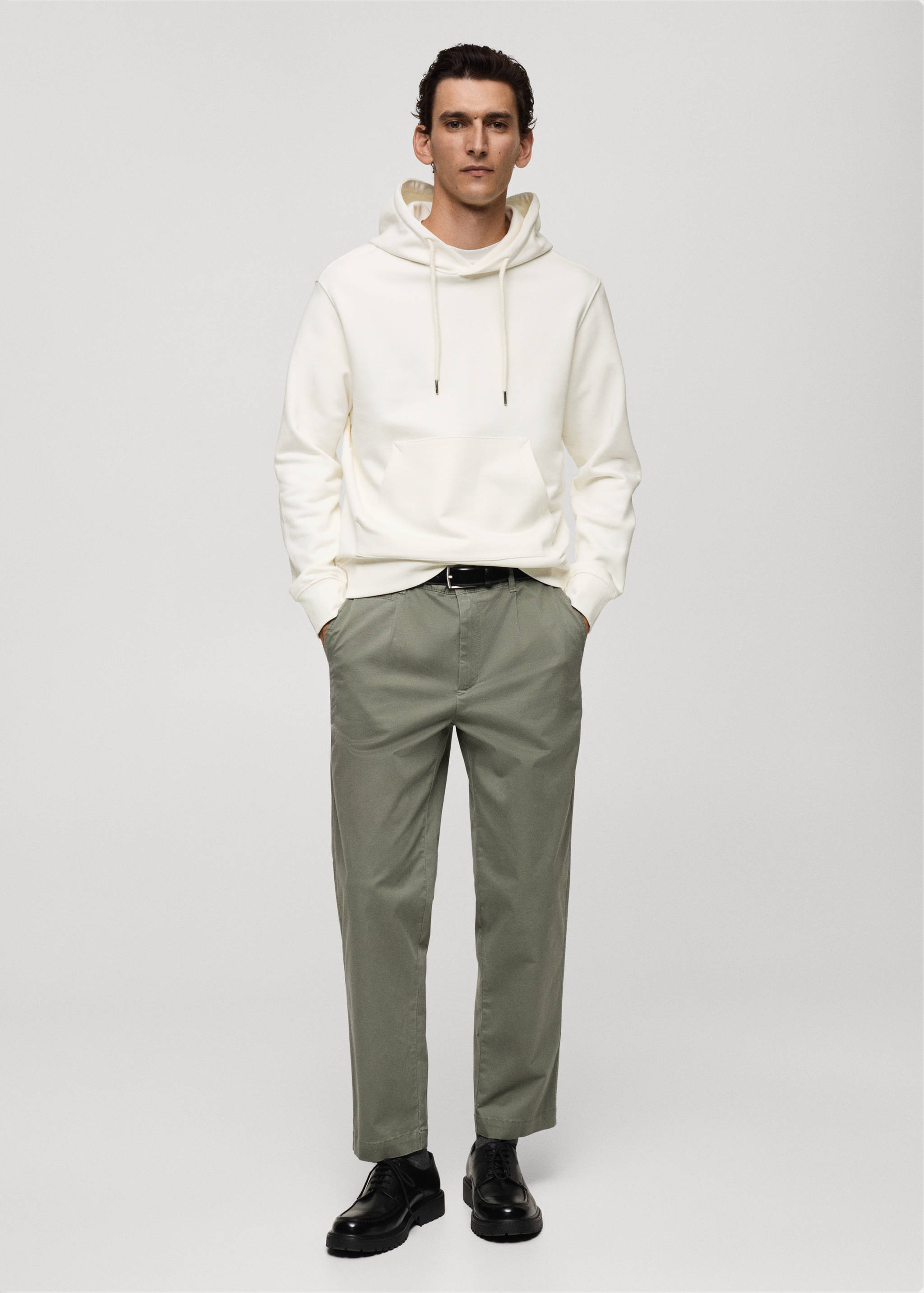 Sweat-shirt coton capuche regular-fit - Plan général
