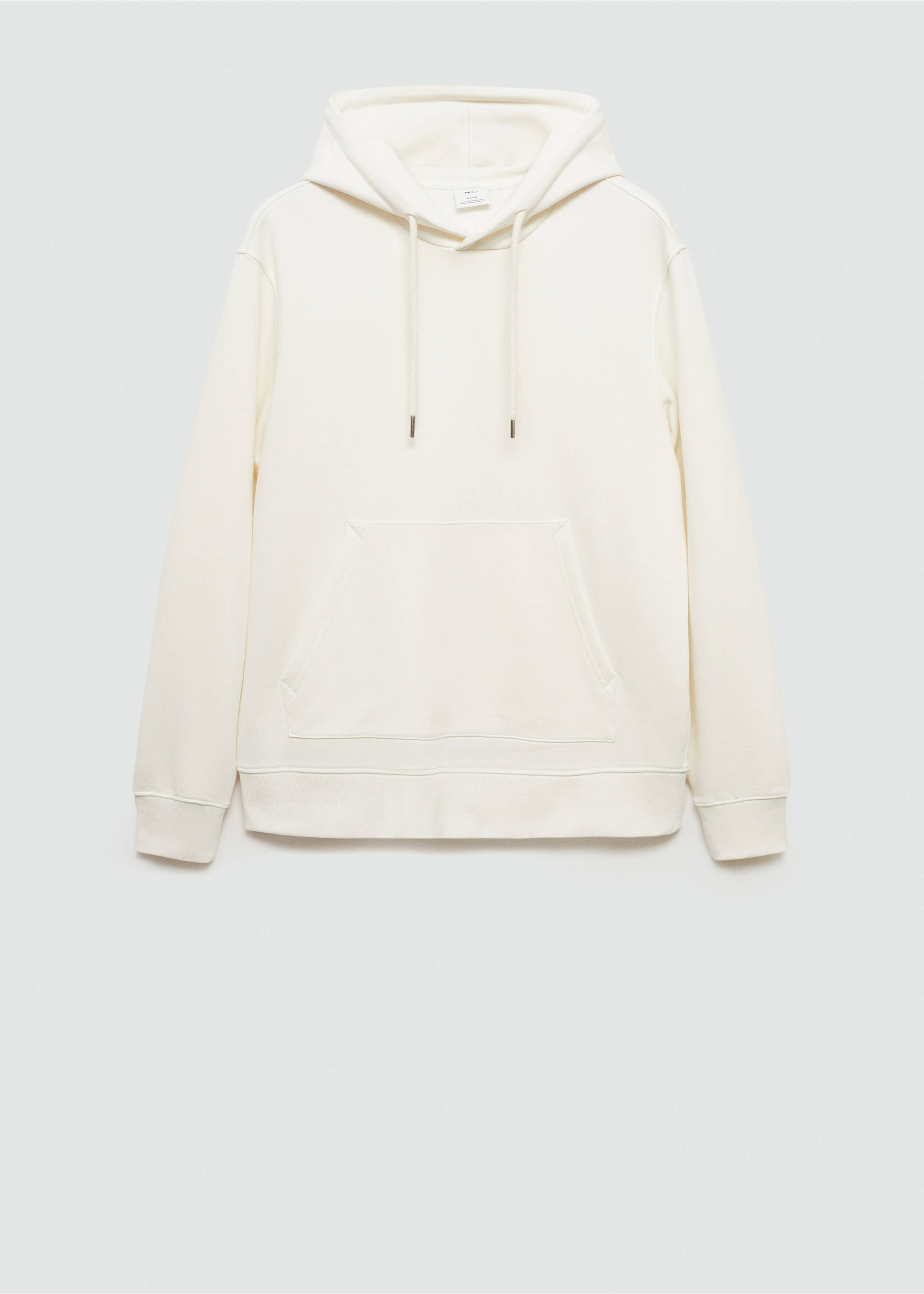 Sweat-shirt coton capuche regular-fit - Article sans modèle, Écru. Ref: 77025152-00.