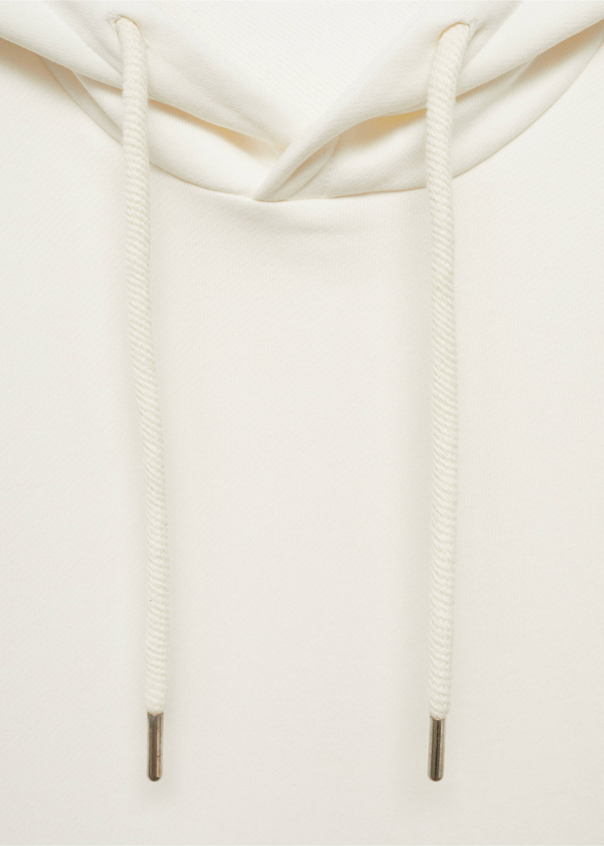 Sweat-shirt coton capuche regular-fit - Détail de l'article 8, Écru. Ref: 77025152-00.