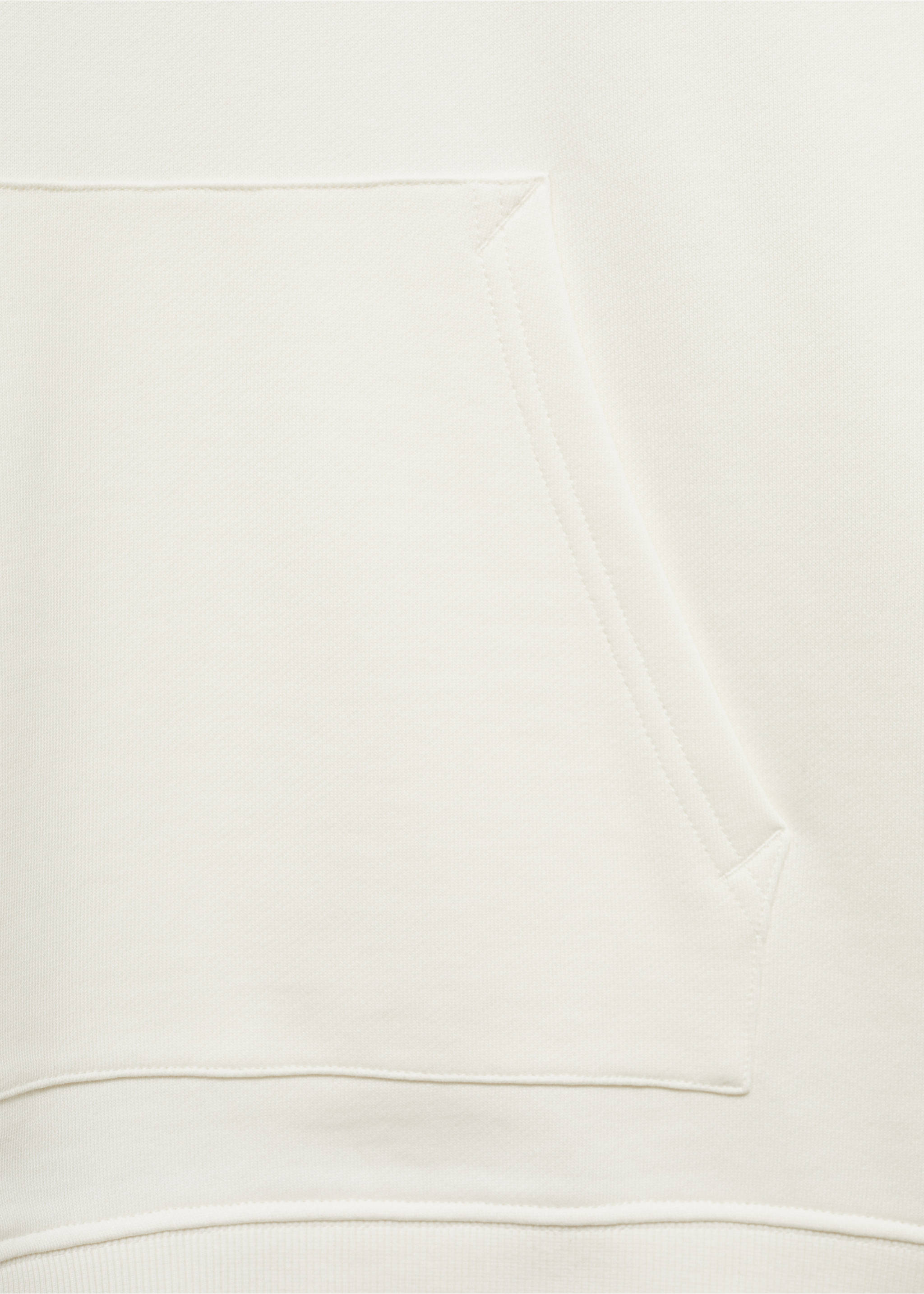 Sweat-shirt coton capuche regular-fit - Détail de l'article 0, Écru. Ref: 77025152-00.