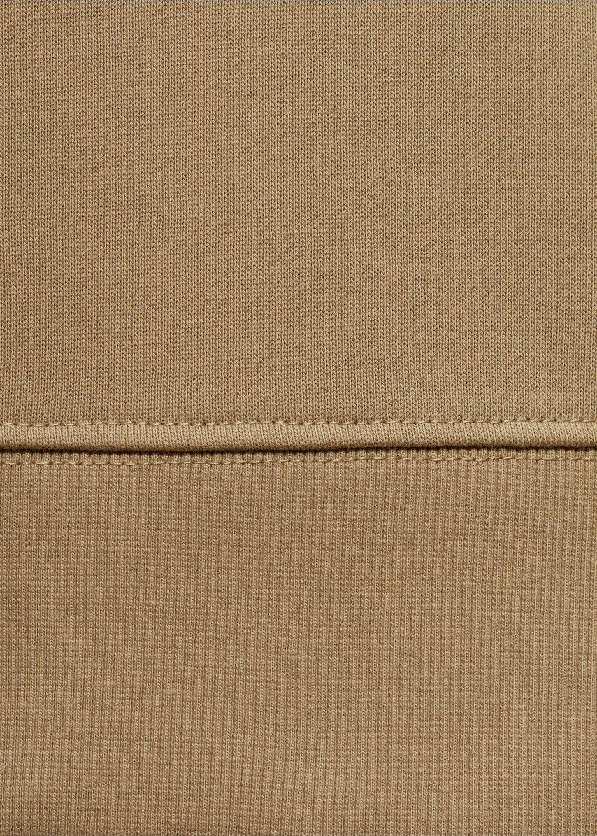 100% cotton polo sweatshirt - Details of the article 0, Sand. Ref: 77025153-00.