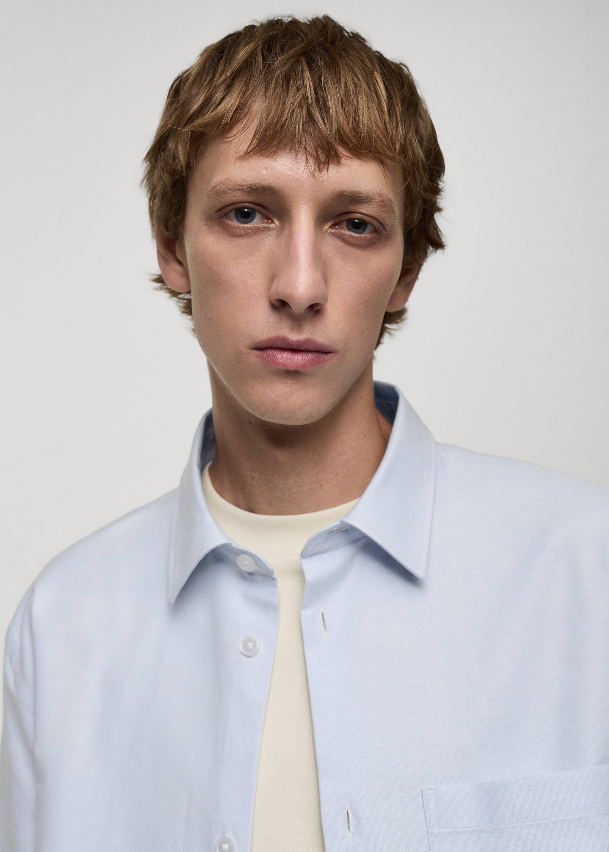 Relaxed-fit Oxford cotton shirt - Details of the article 1