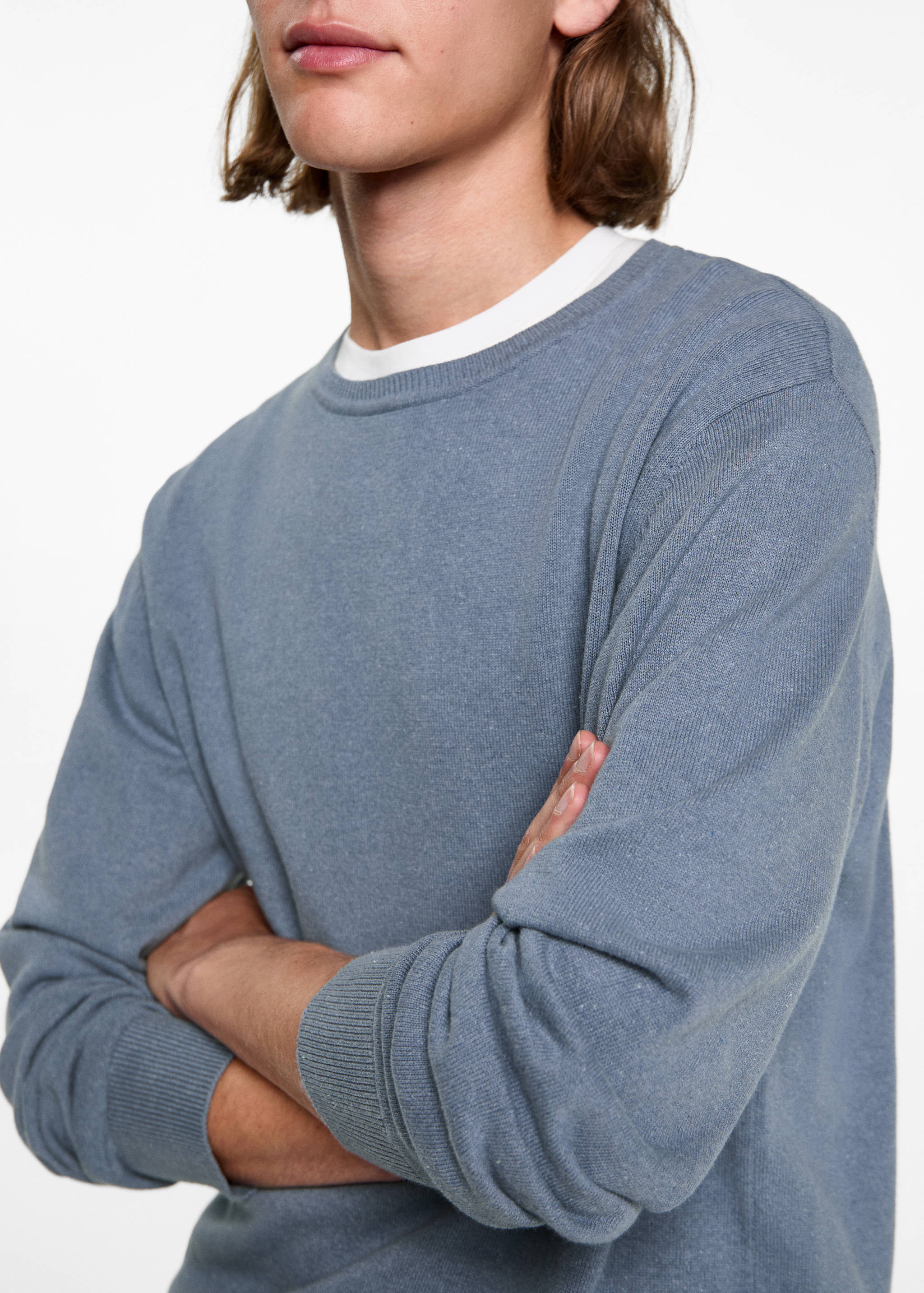 Round-neck knitted sweater - Details of the article 6