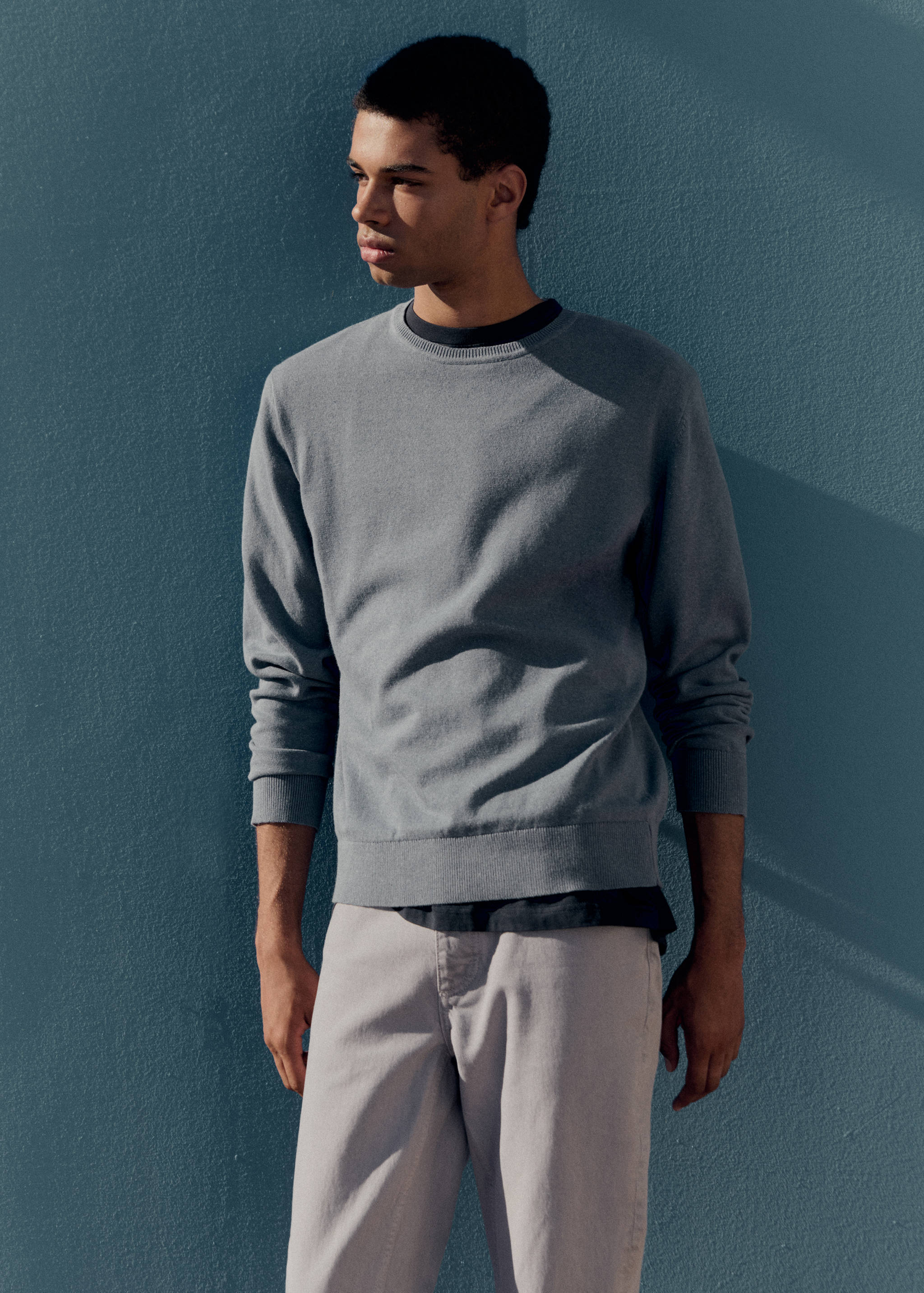 Round-neck knitted sweater - Details of the article 5
