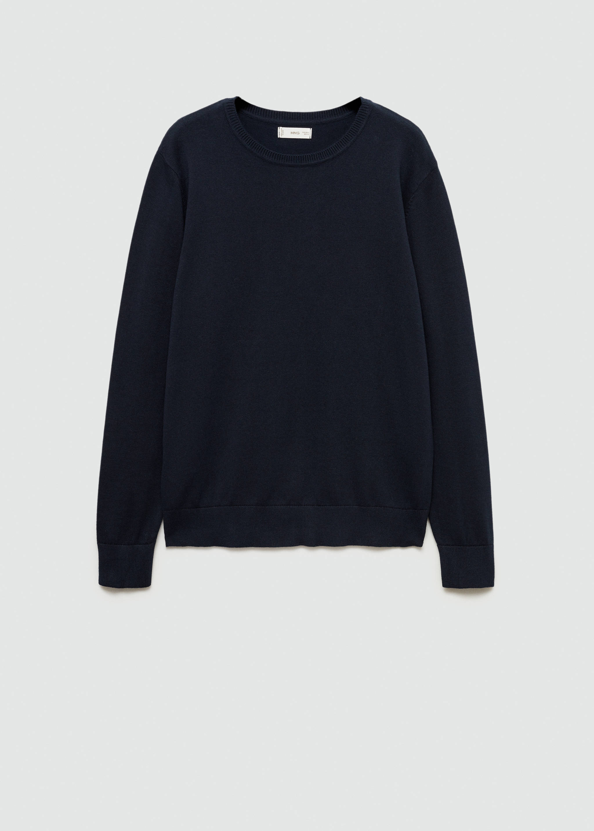 Round-neck knitted sweater - Article without model
