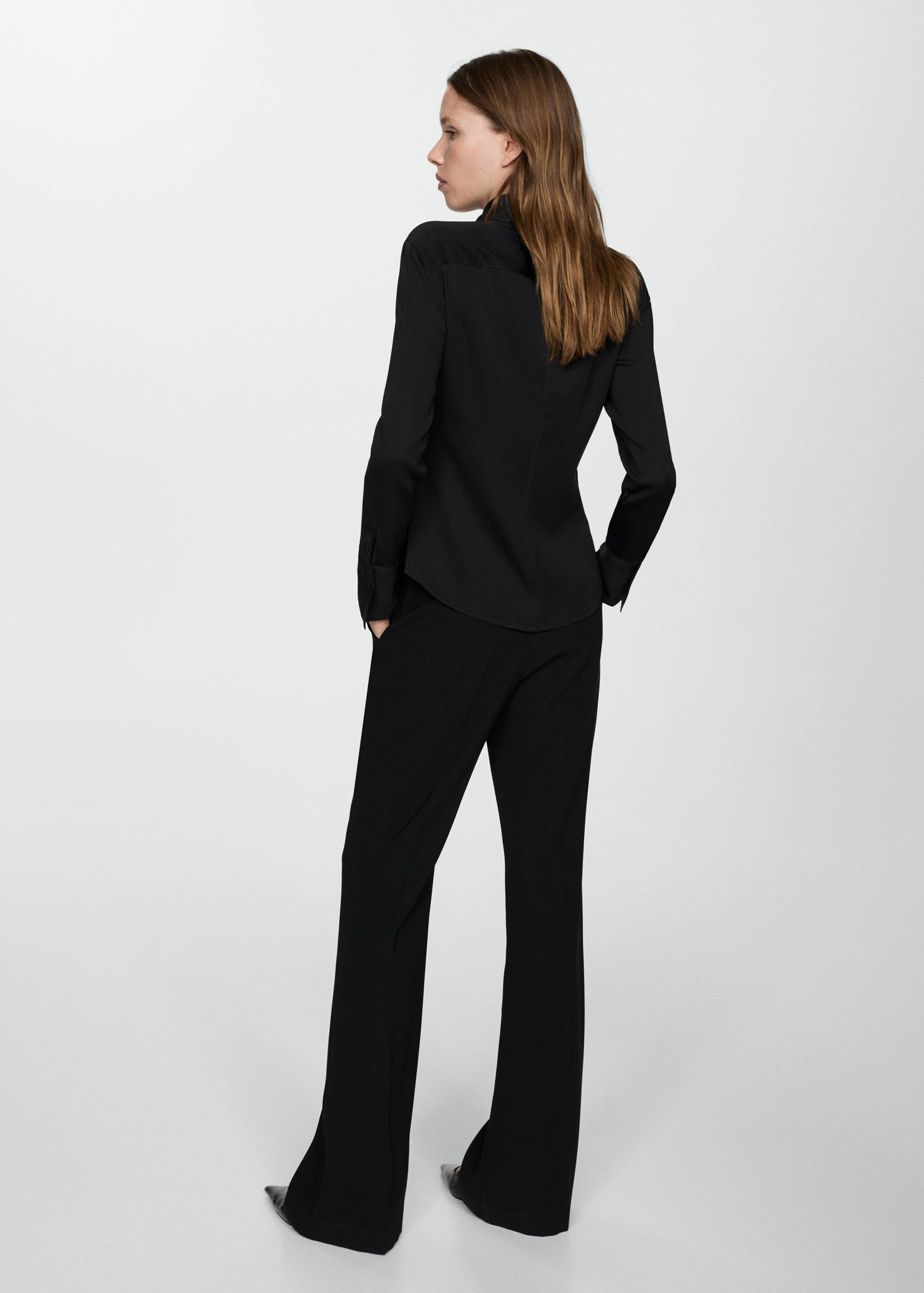 Camisa manga larga fluida - Reverso del artículo