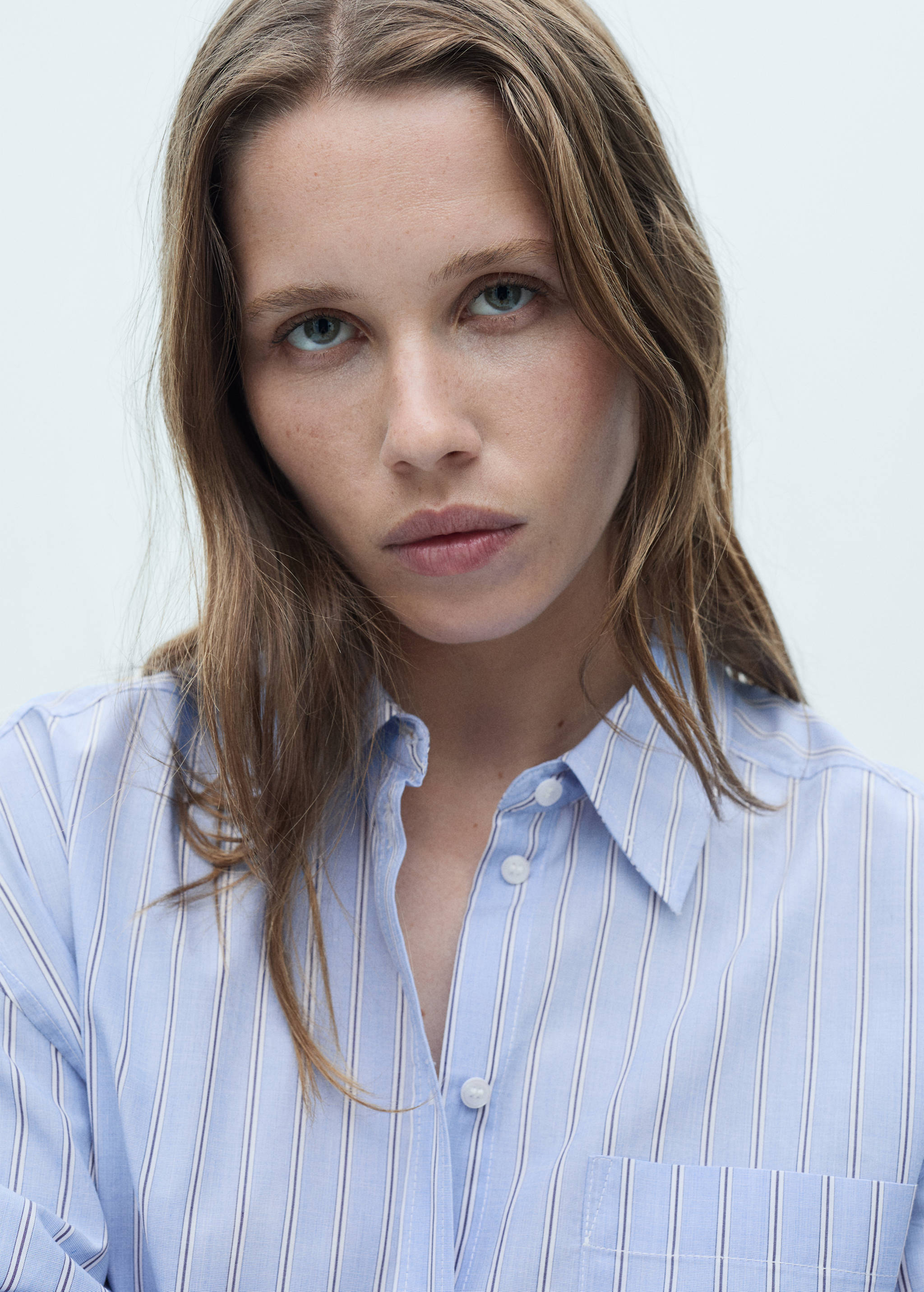 Camisa rayas bajo en contraste - Detalle del artículo 1