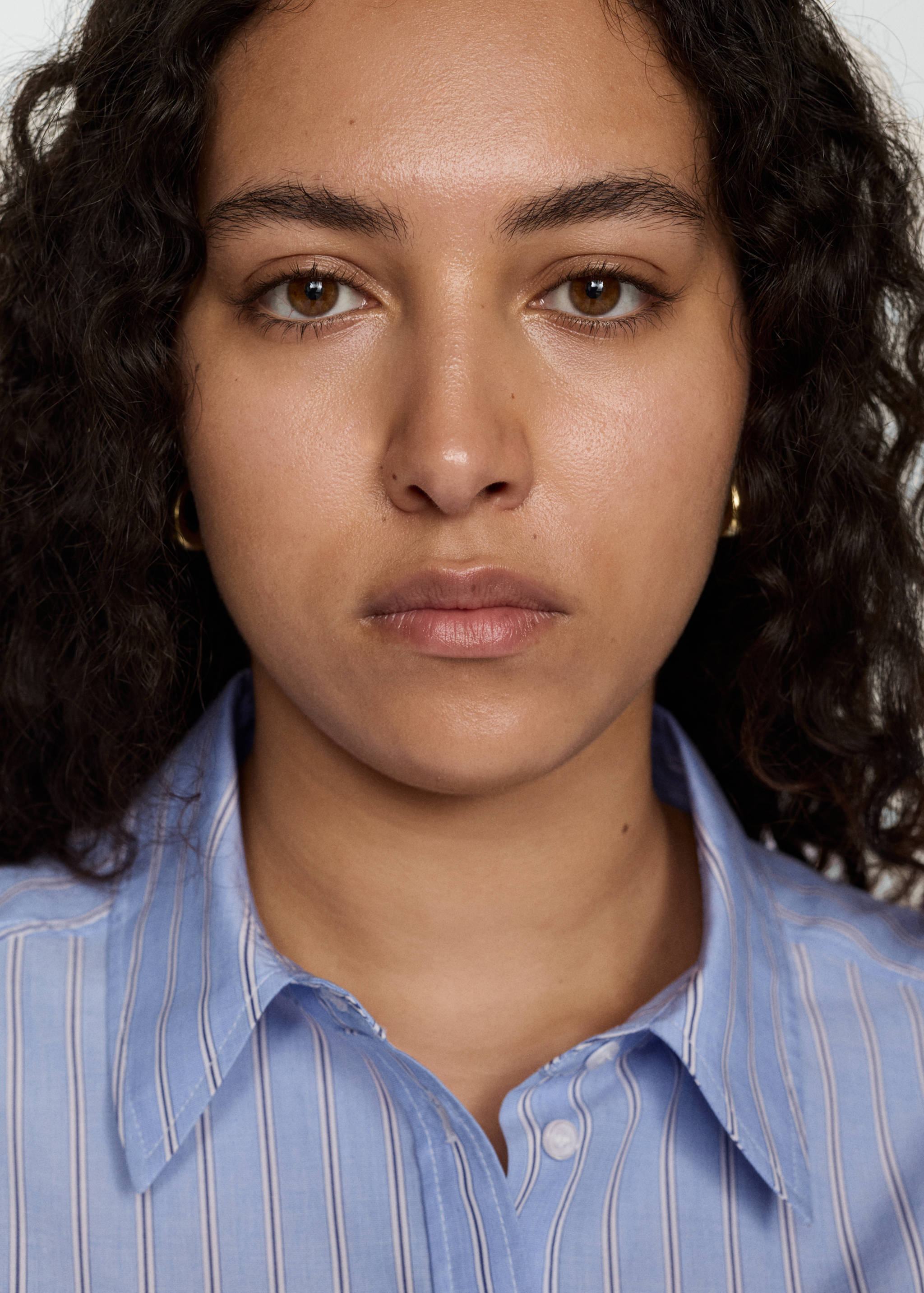 Camisa rayas bajo en contraste - Detalle del artículo 4