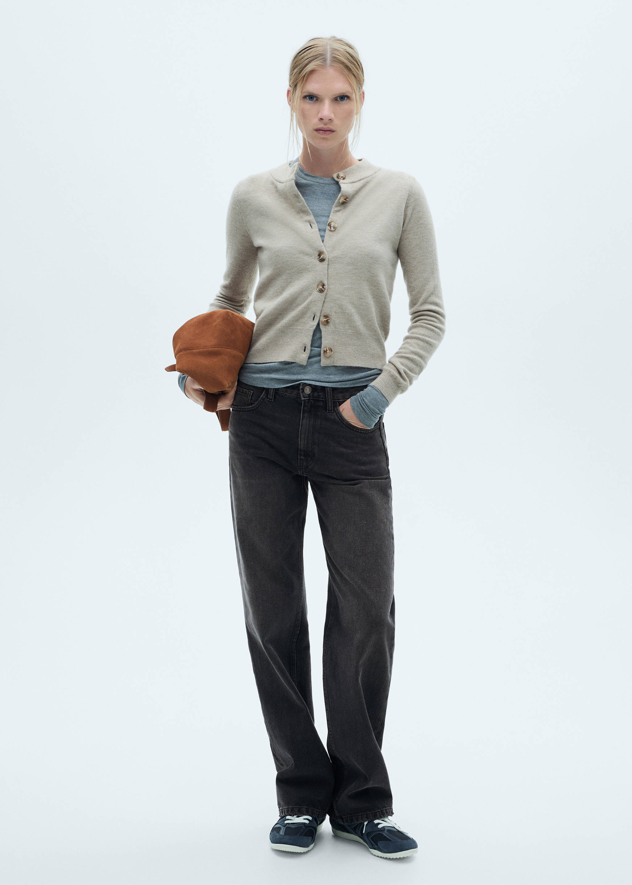 Mid-rise straight jeans - General plane