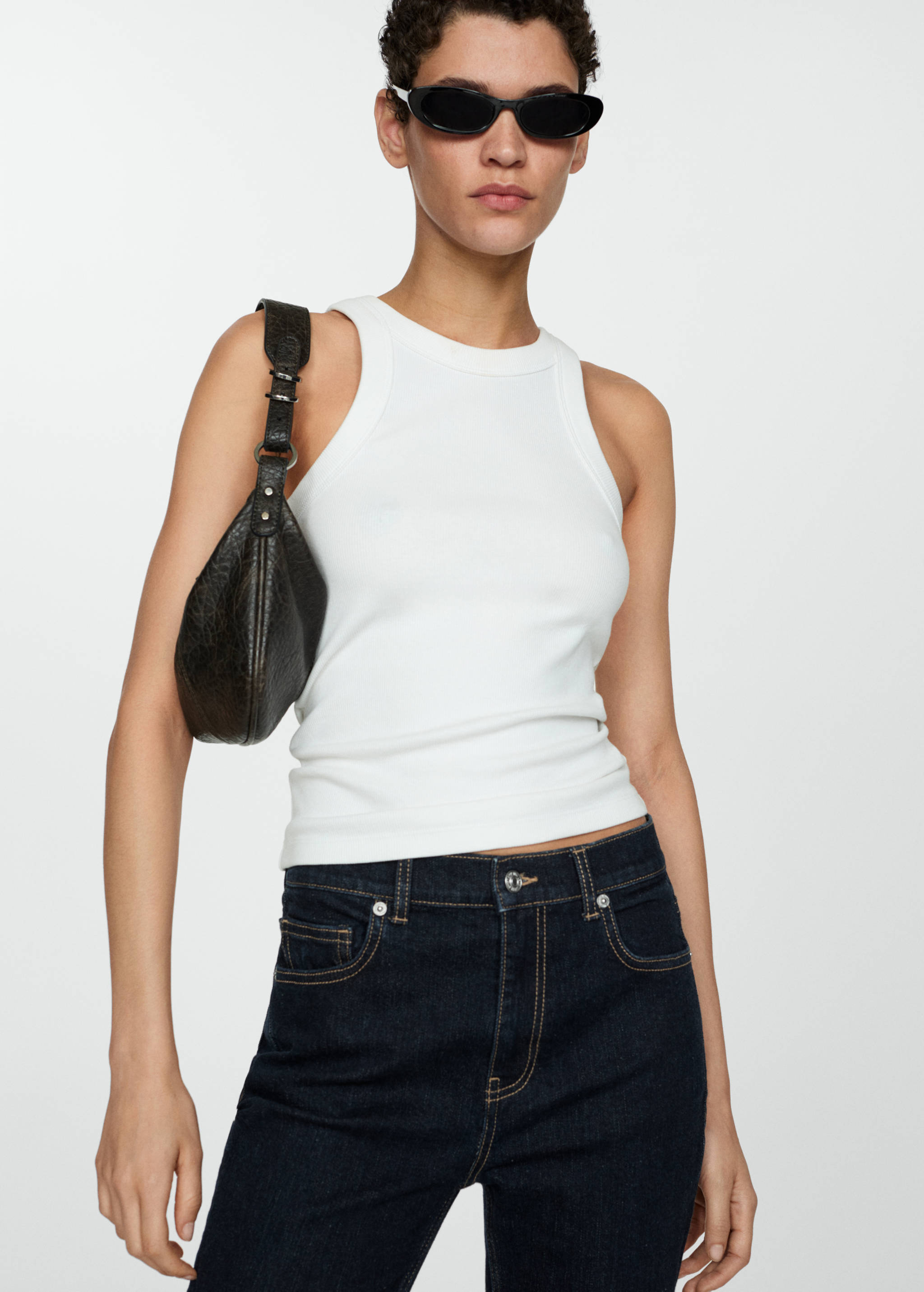 Jeans Violeta flare rinse wash - Detalle del artículo 2