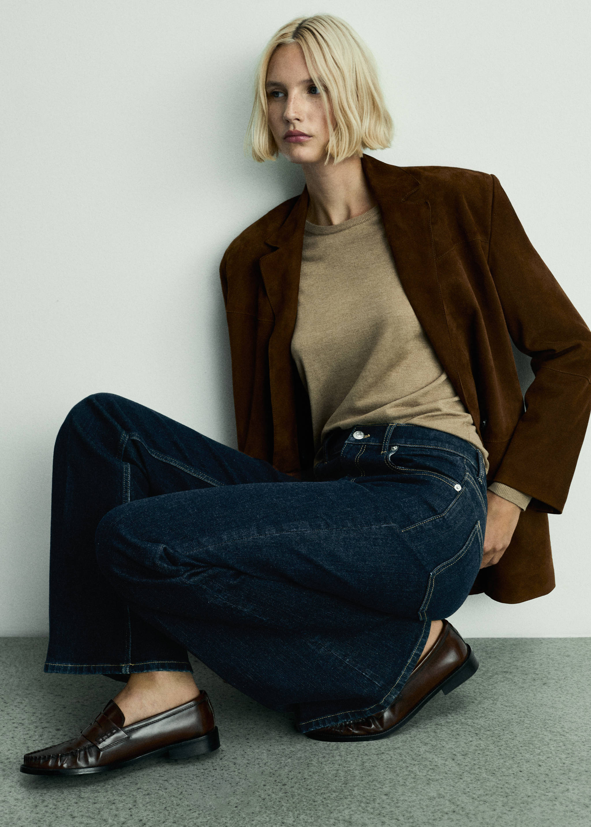 Jeans Violeta flare rinse wash - Detalle del artículo 7