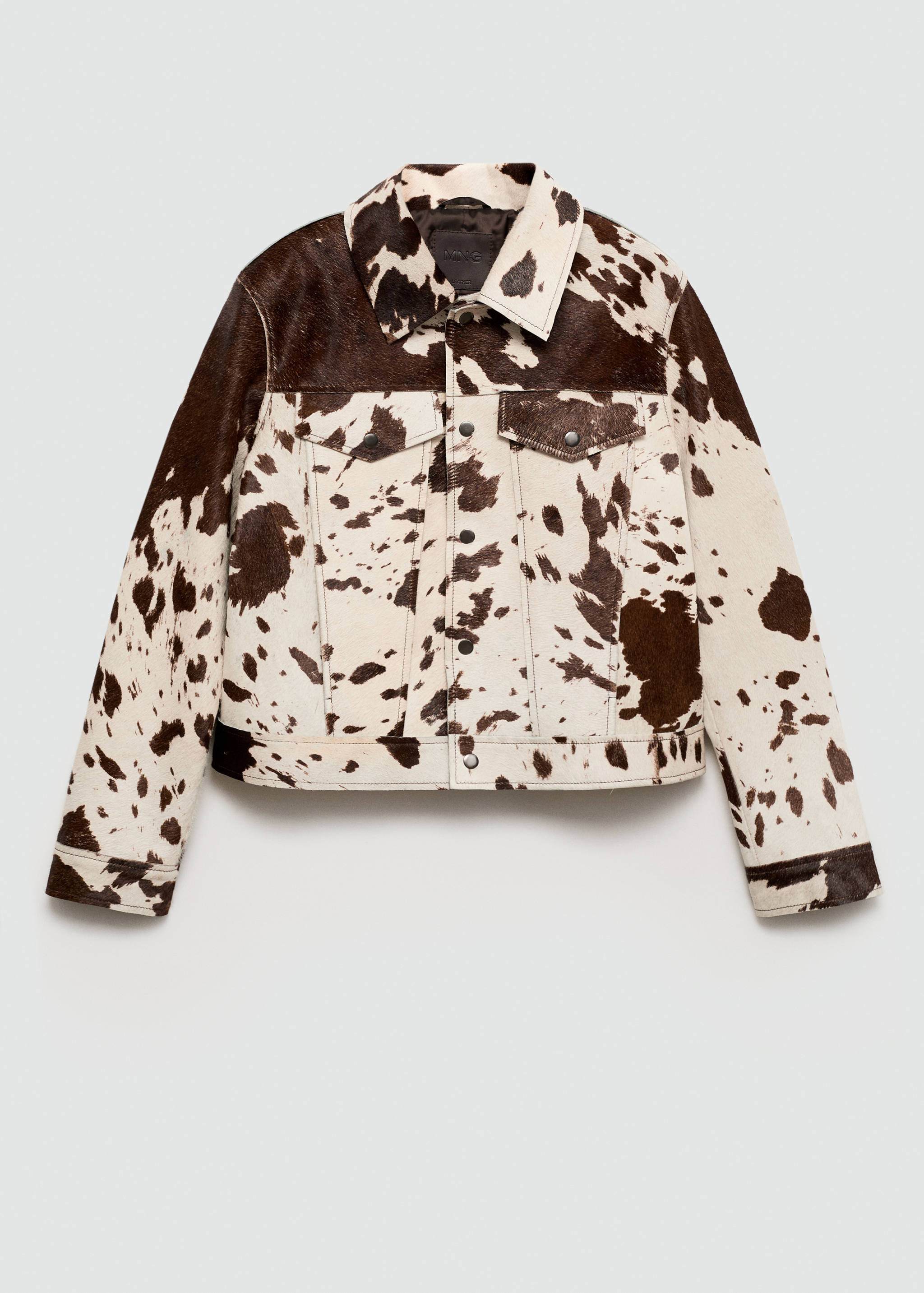 Veste 100 % cuir imitation fourrure - Article sans modèle