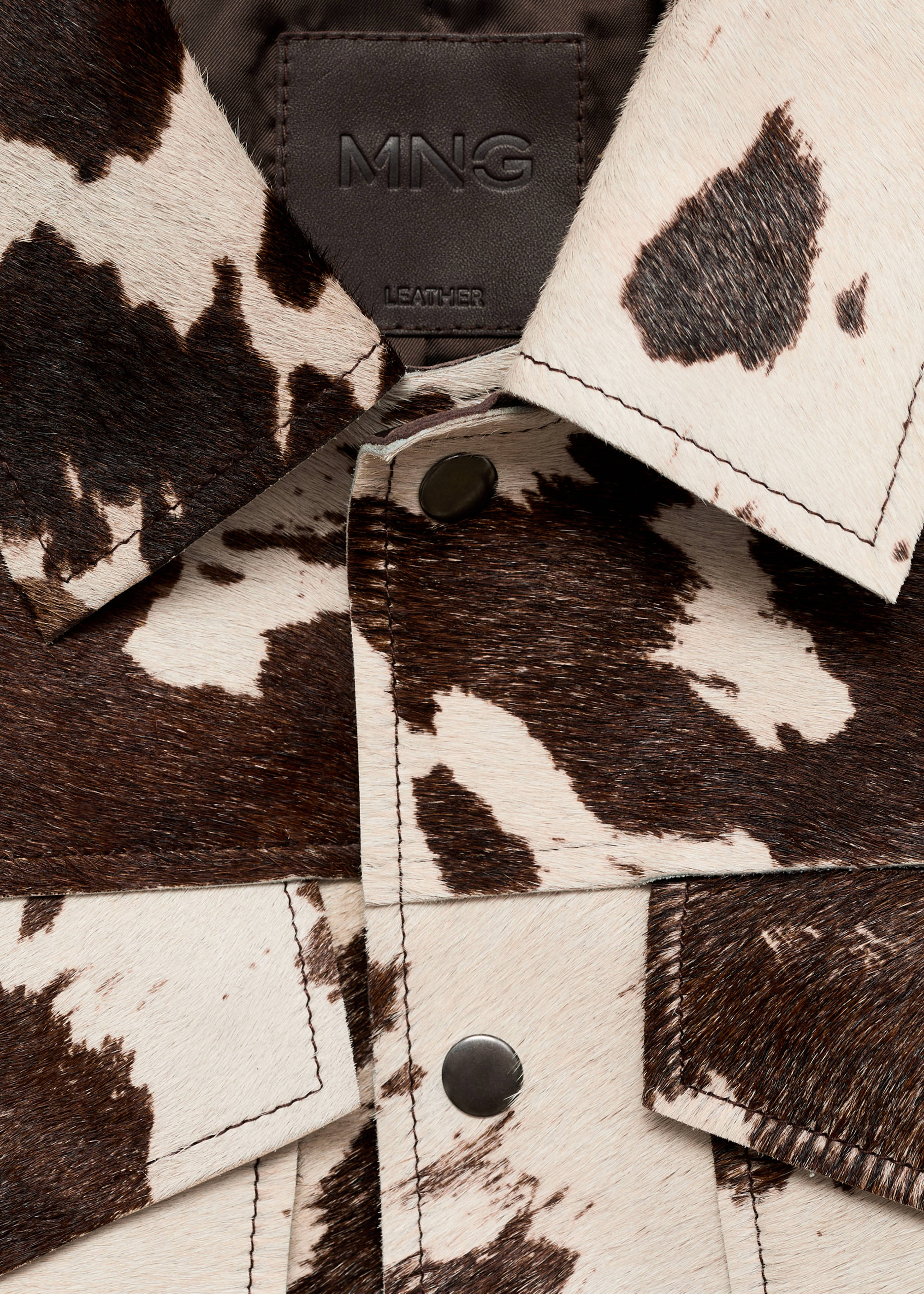 Veste 100 % cuir imitation fourrure - Détail de l'article 8