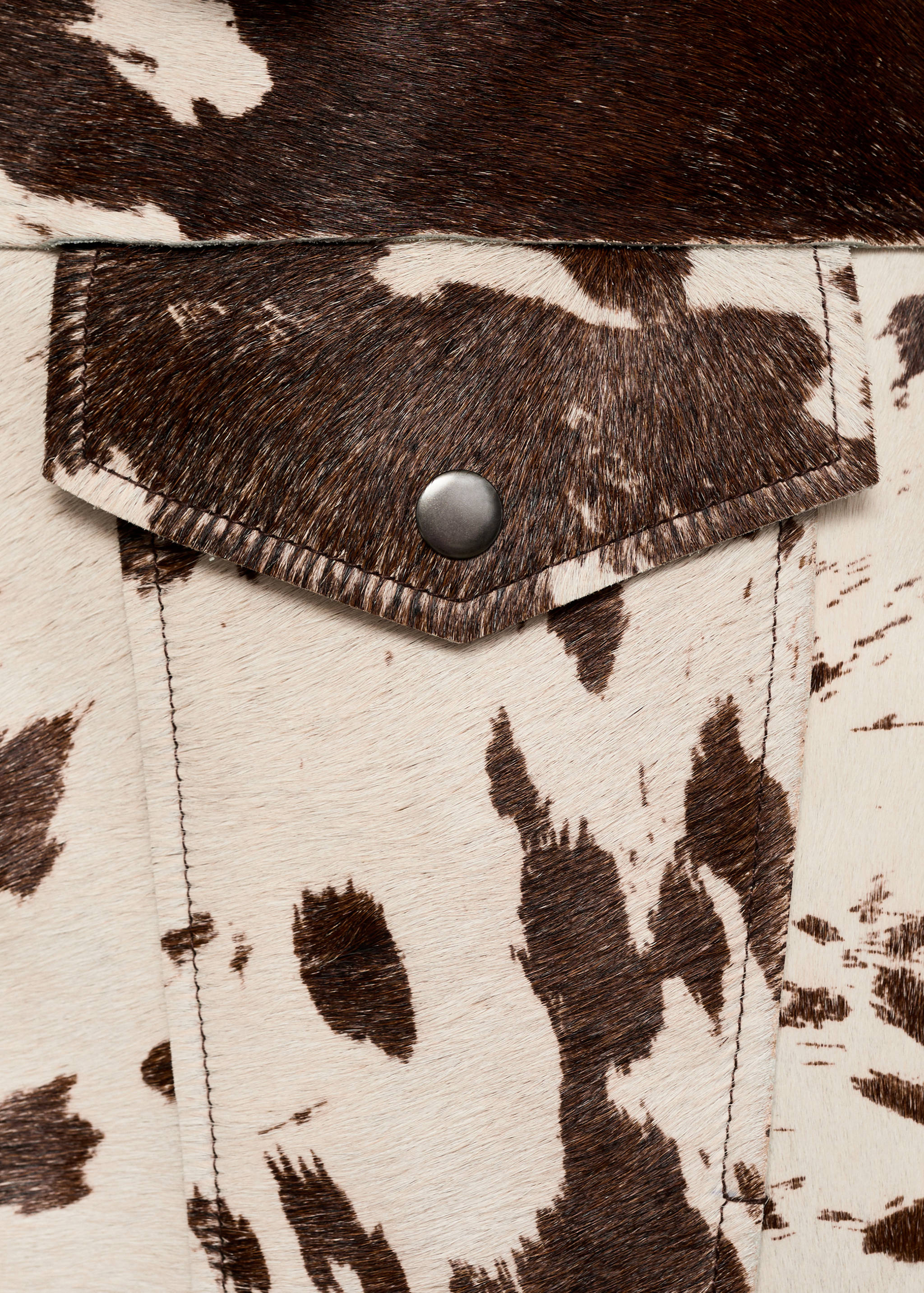 Veste 100 % cuir imitation fourrure - Détail de l'article 0