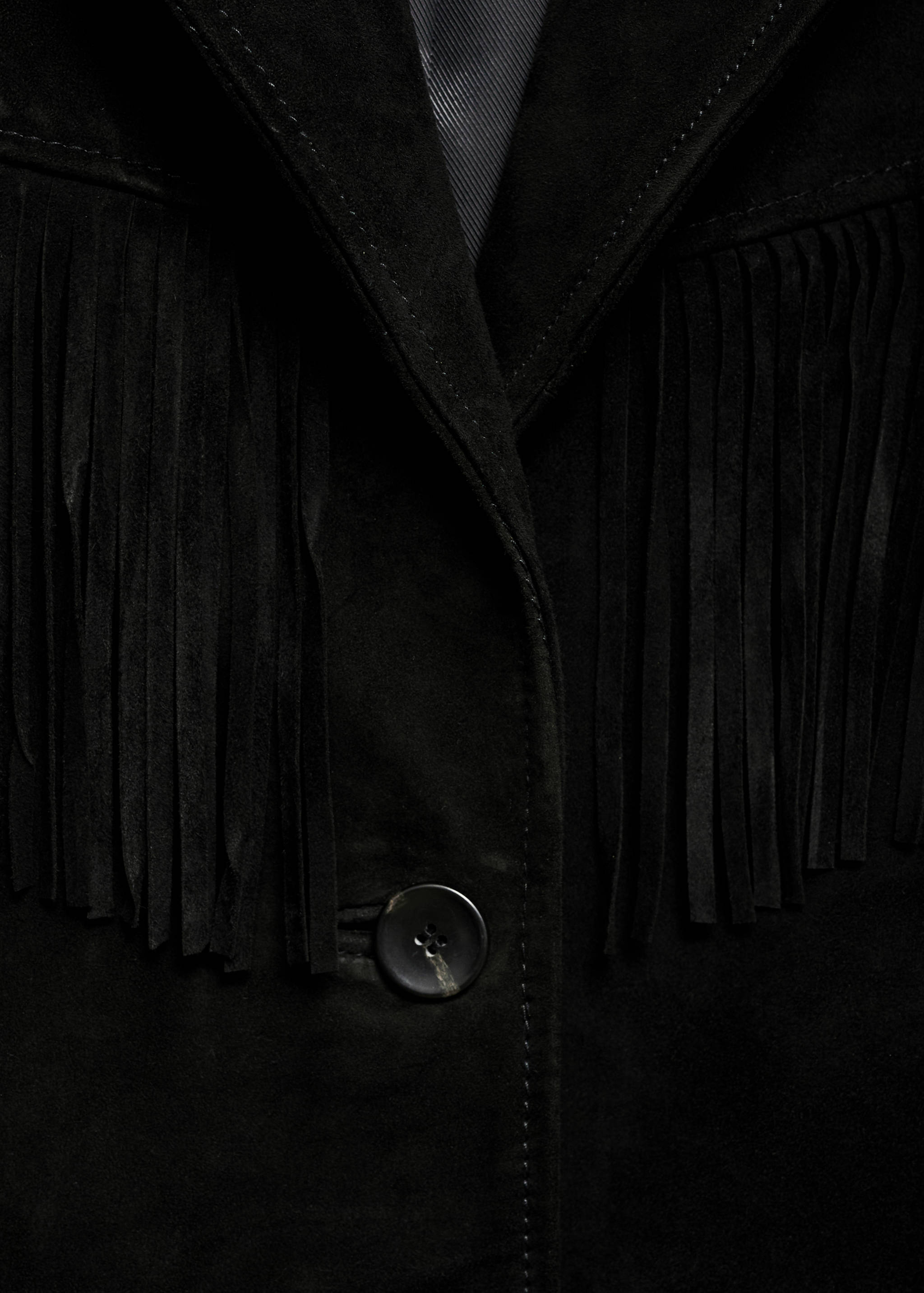 100% leather fringed jacket - Details of the article 8