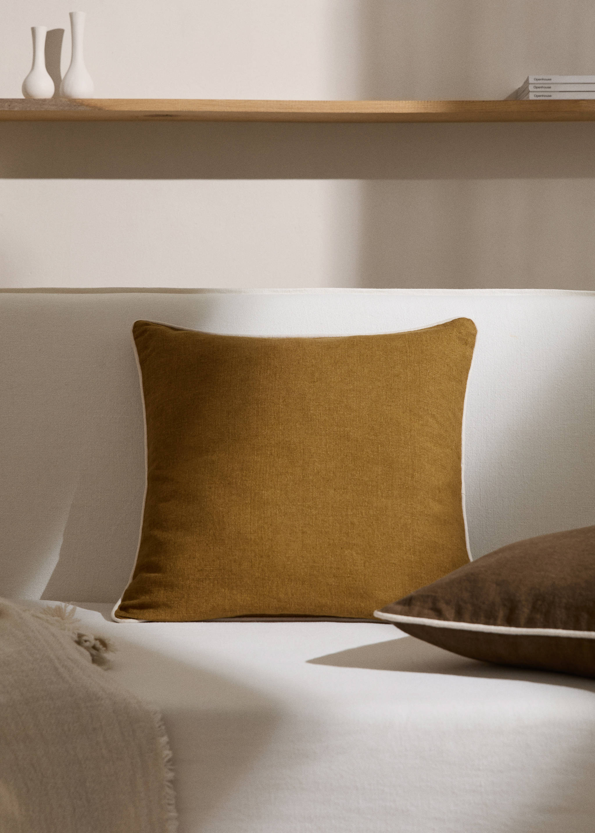 Housse de coussin 100 % lin 50x50 cm - Plan général